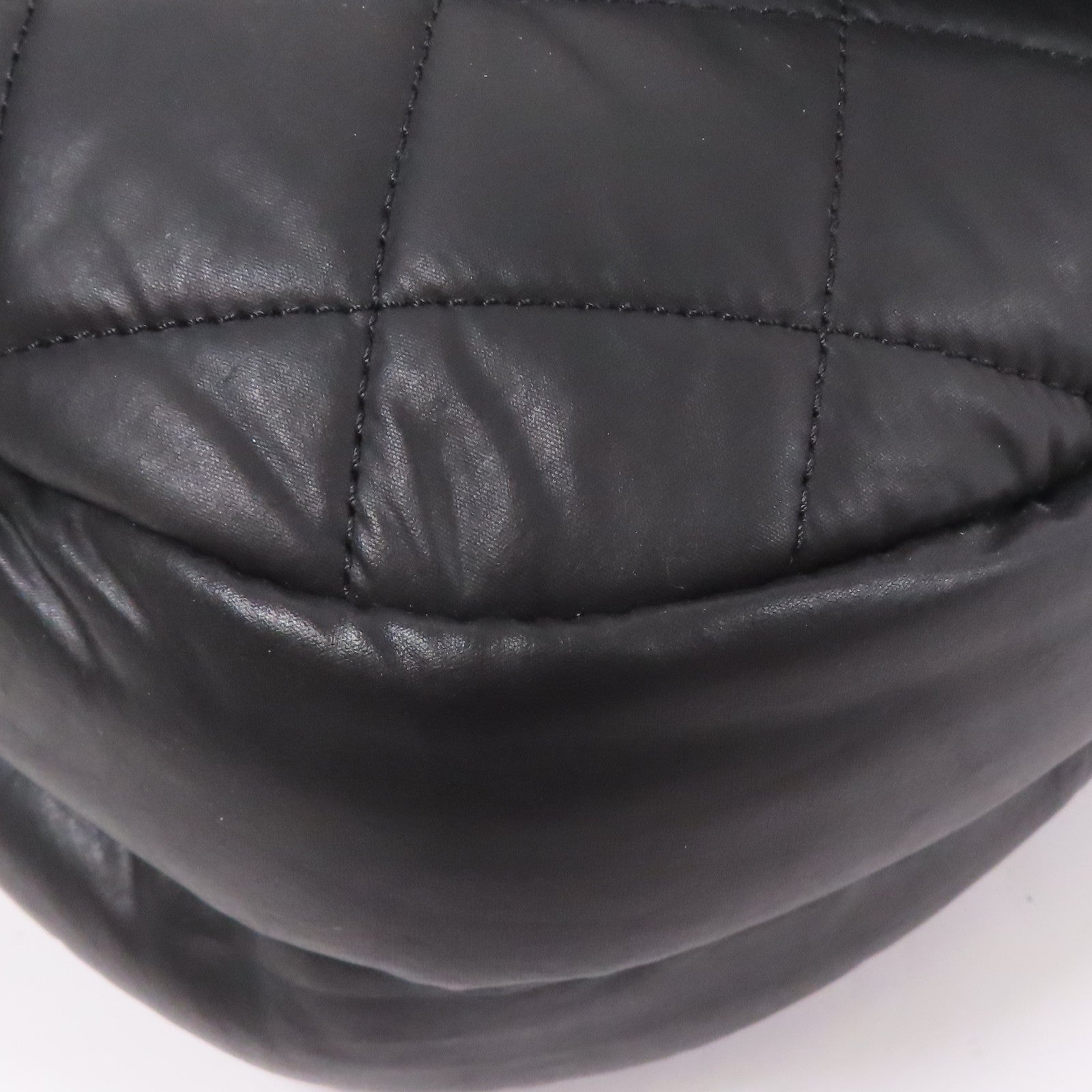 CHANEL 尼龍Coco Cocoon銀扣肩背袋