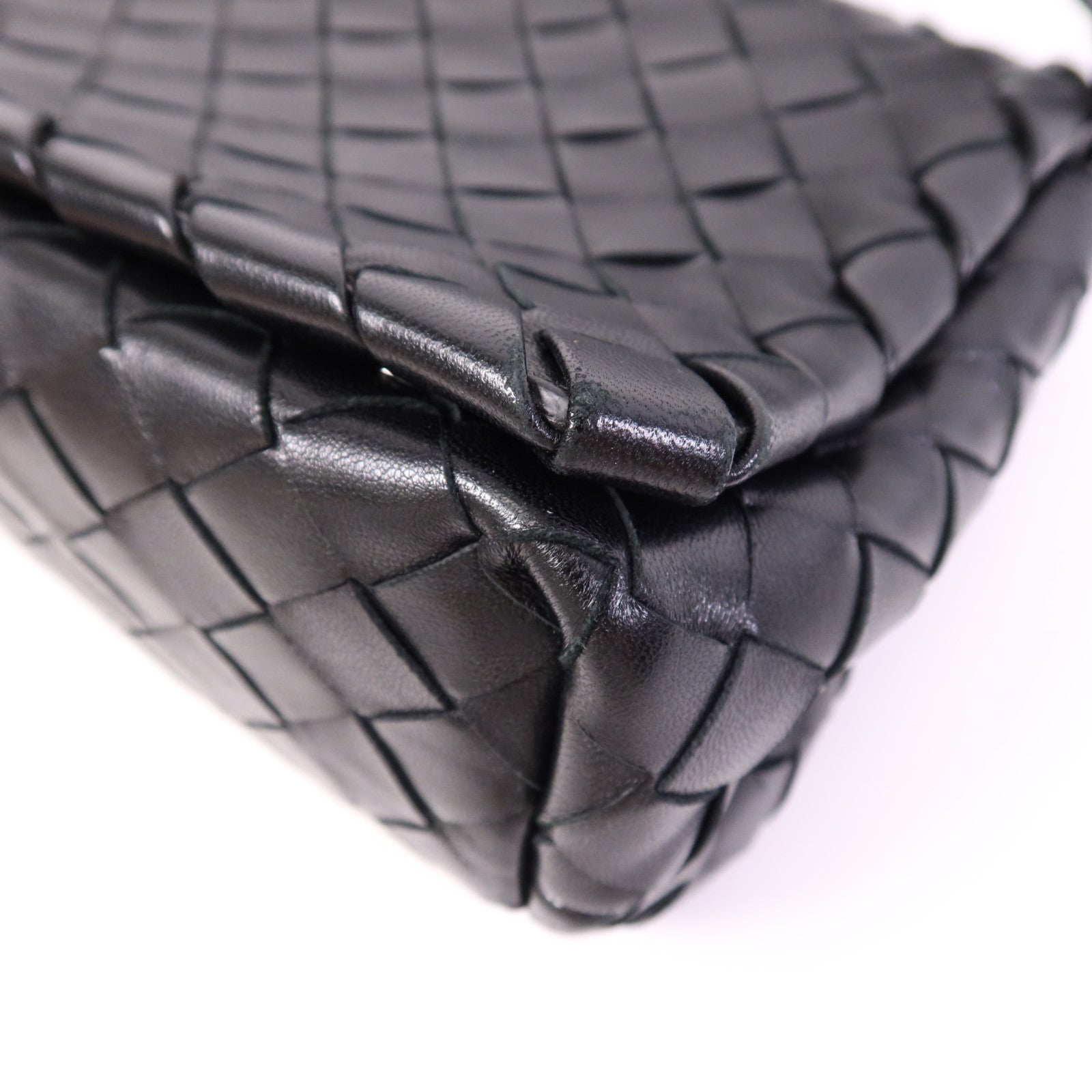 BOTTEGA VENETA 牛皮皮革Shoulder Bag銀扣肩背袋
