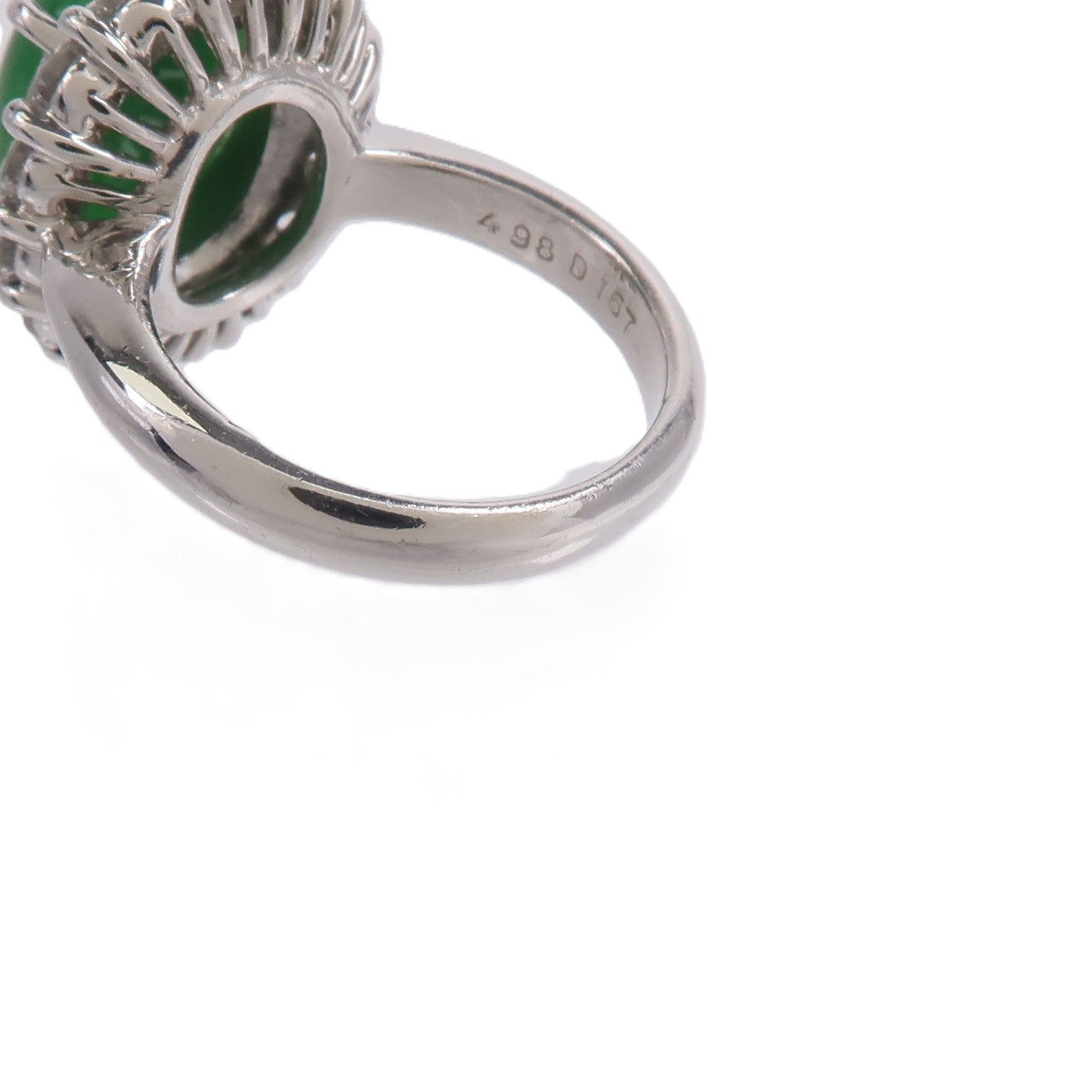 JEWELRY PT900鉑金Jade Diamond Ring翡翠/鑽石戒指