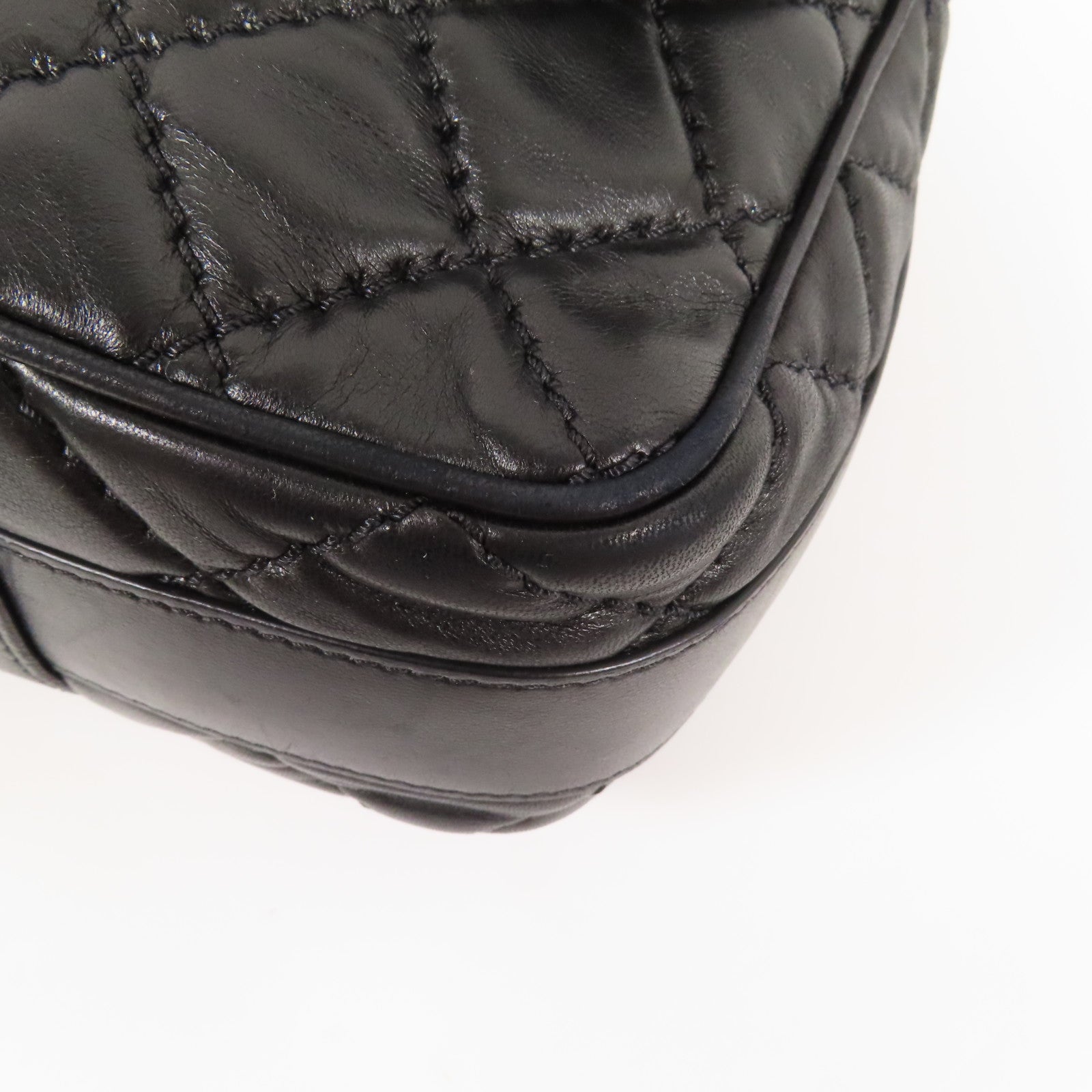 CHANEL 牛皮皮革2 Way Shoulder Bag銀扣手挽肩背兩用袋