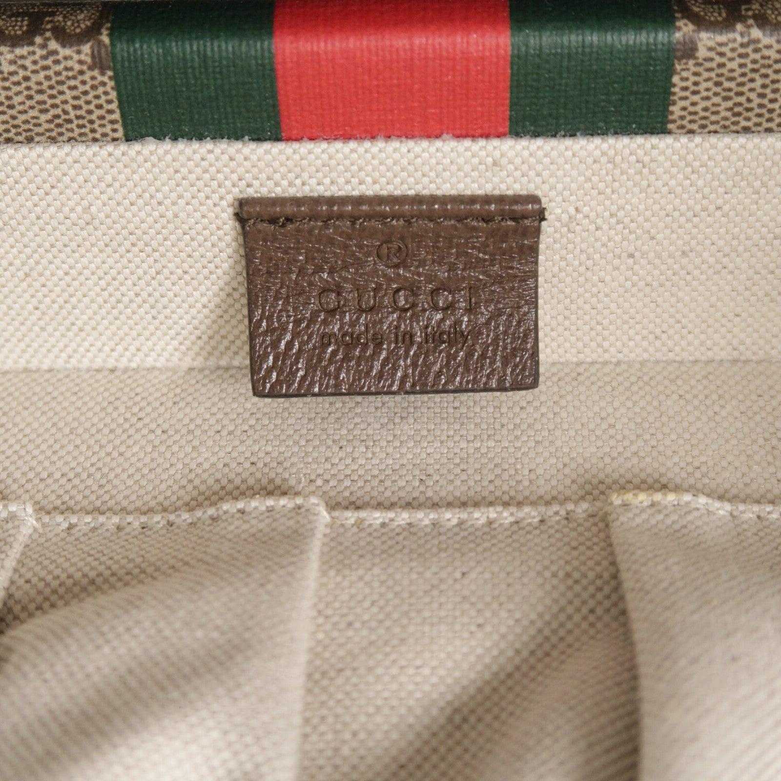 GUCCI 塗層帆布GG Supreme Savoy Medium手挽肩背兩用袋