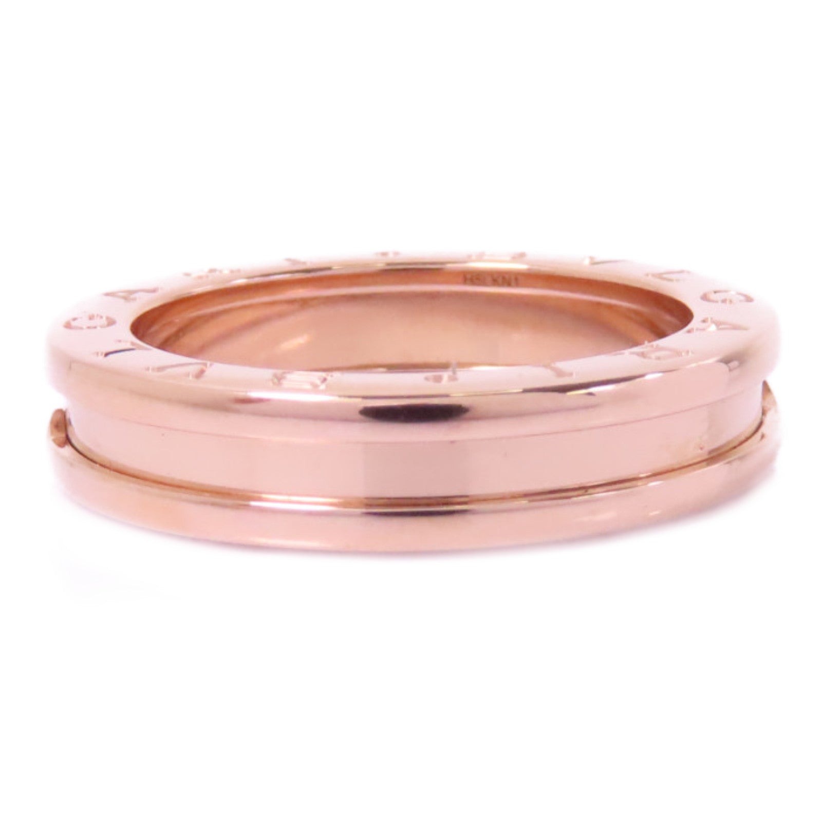 BVLGARI 18K玫瑰金B-zero1pm Ring戒指BLV#54 US#6.75