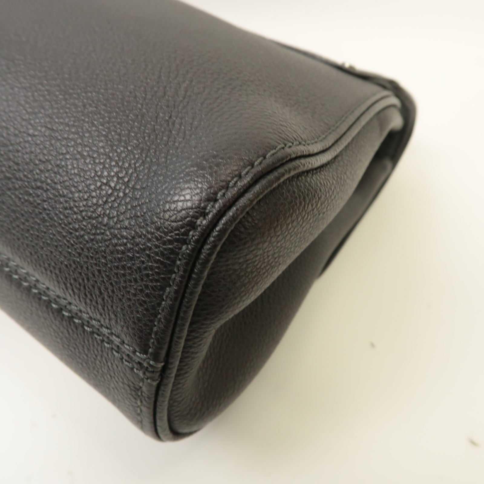 LOUIS VUITTON Monogram Empreinte Saint-Germain MM銀扣鏈帶肩背袋黒色