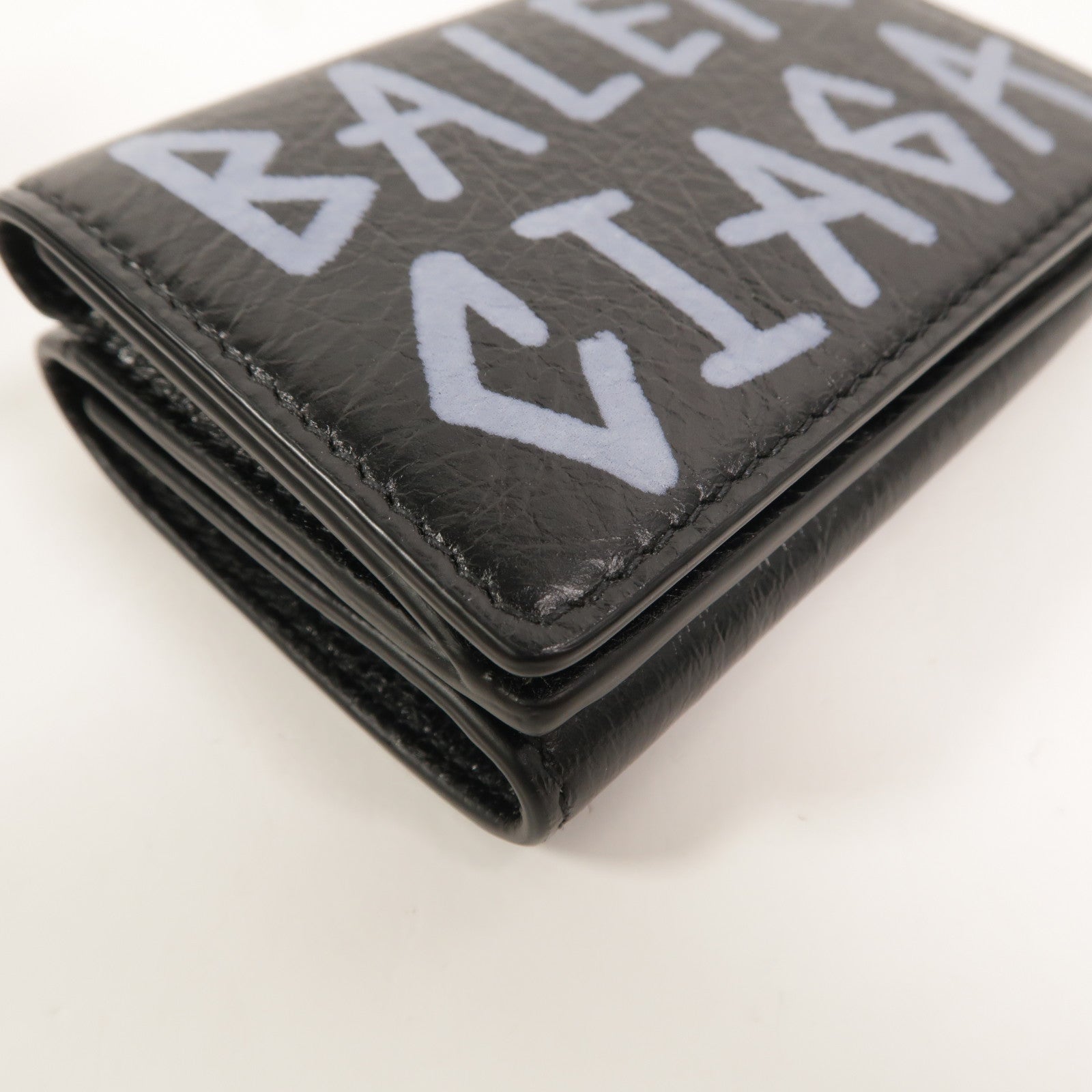 BALENCIAGA 牛皮皮革Trifold Mini Wallet錢包
