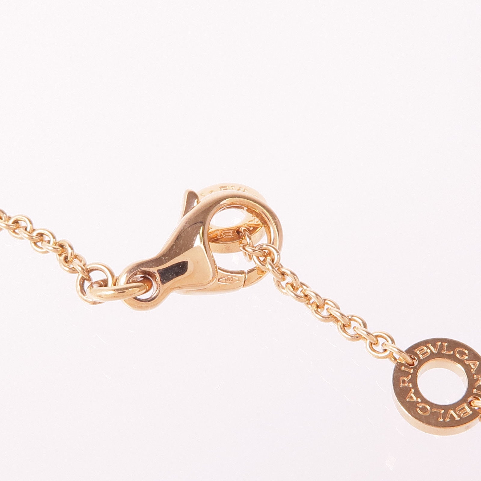 BVLGARI Essential Necklace 360053 Pink Sapphire 18K Pink Gold