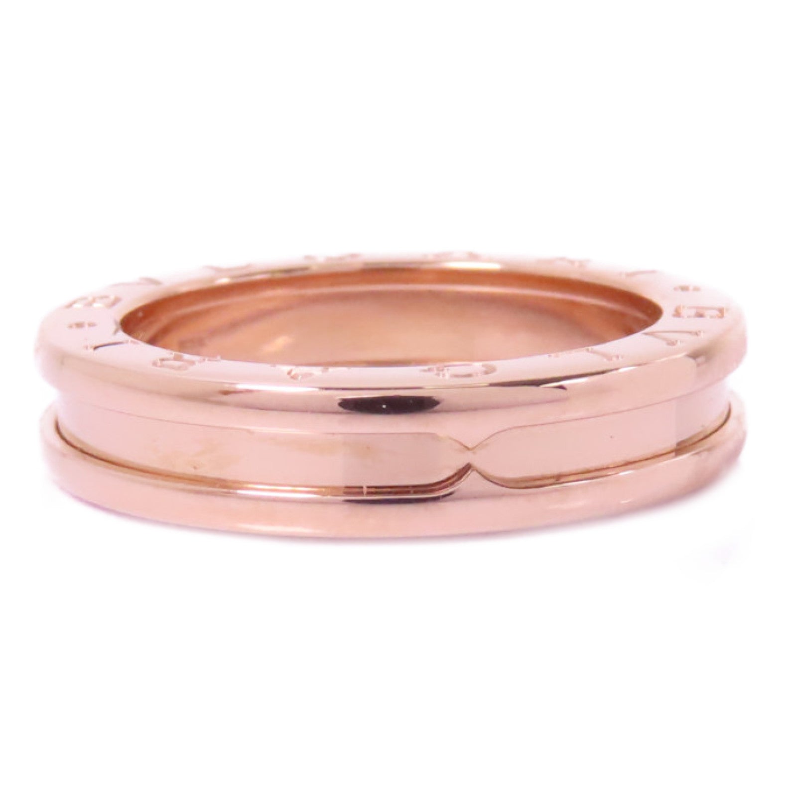 BVLGARI 18K玫瑰金B-zero1pm Ring戒指BLV#54 US#6.75