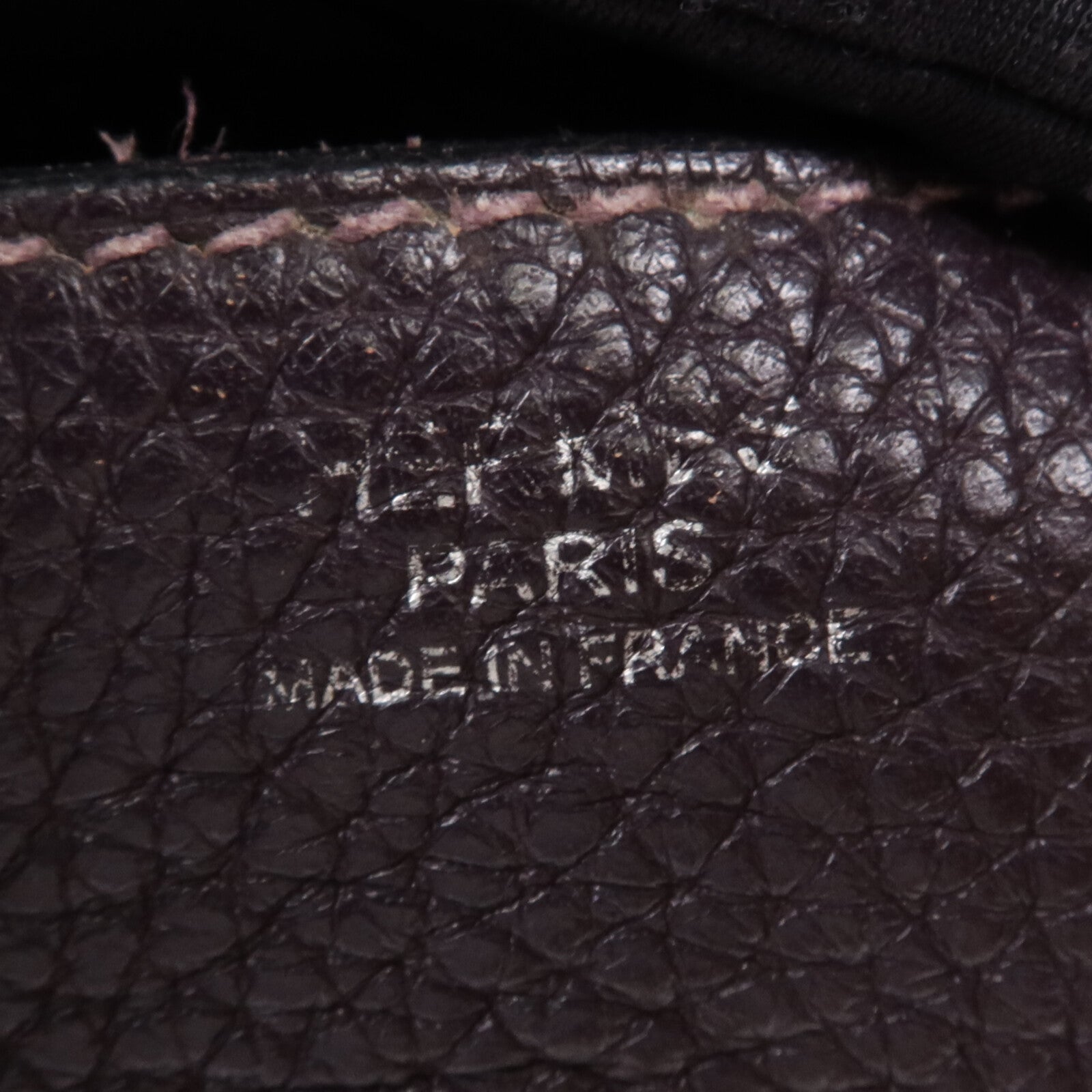 HERMES Clemence皮革Lindy 30銀扣手挽肩背兩用袋Raisin