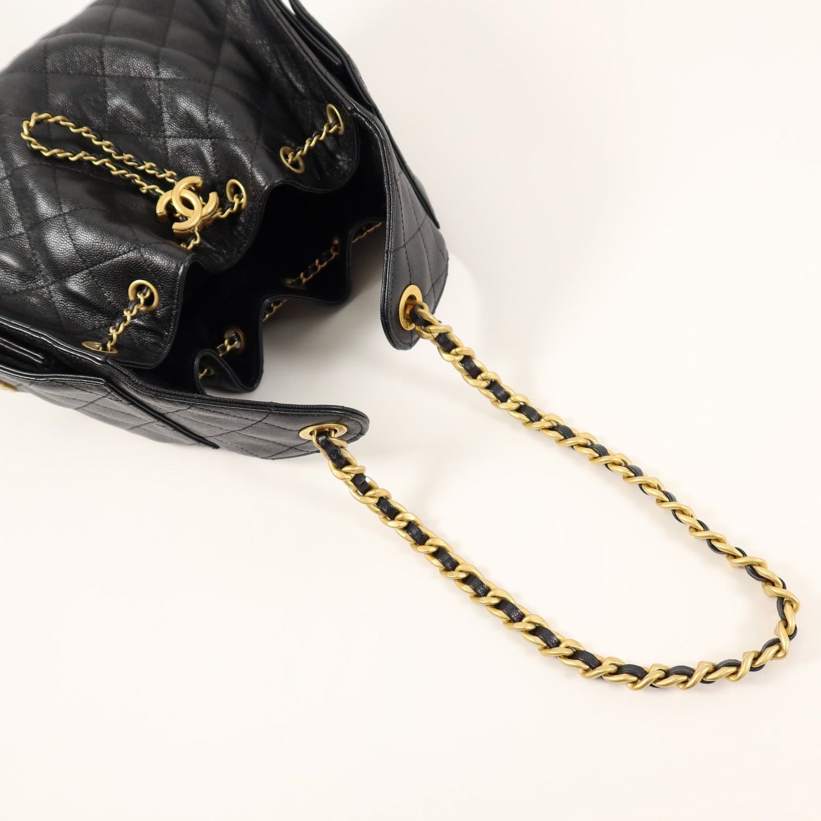 CHANEL 牛皮皮革Chanel 25 Small鏈帶肩背袋