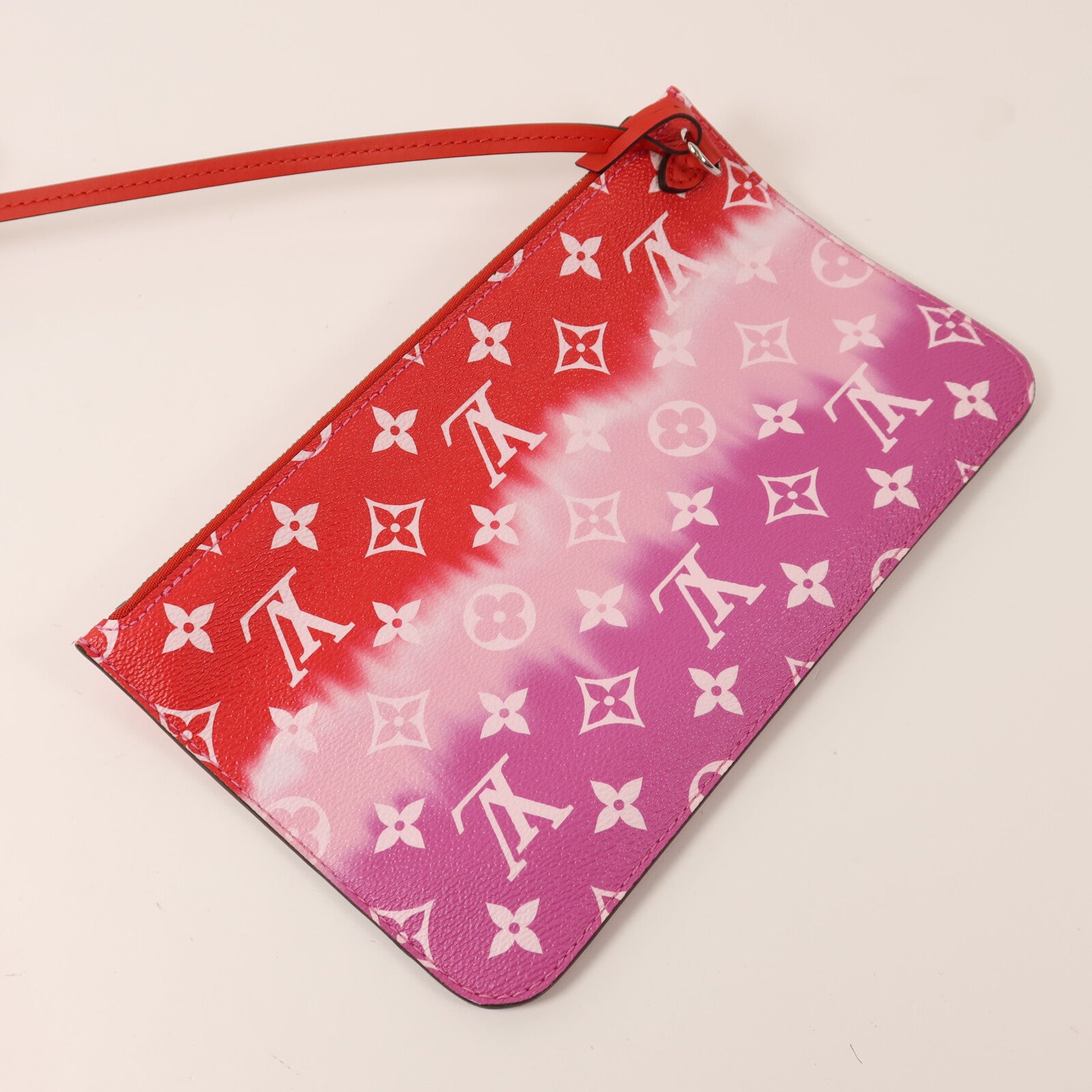 LOUIS VUITTON Monogram Escale Neverfull MM銀扣手挽袋