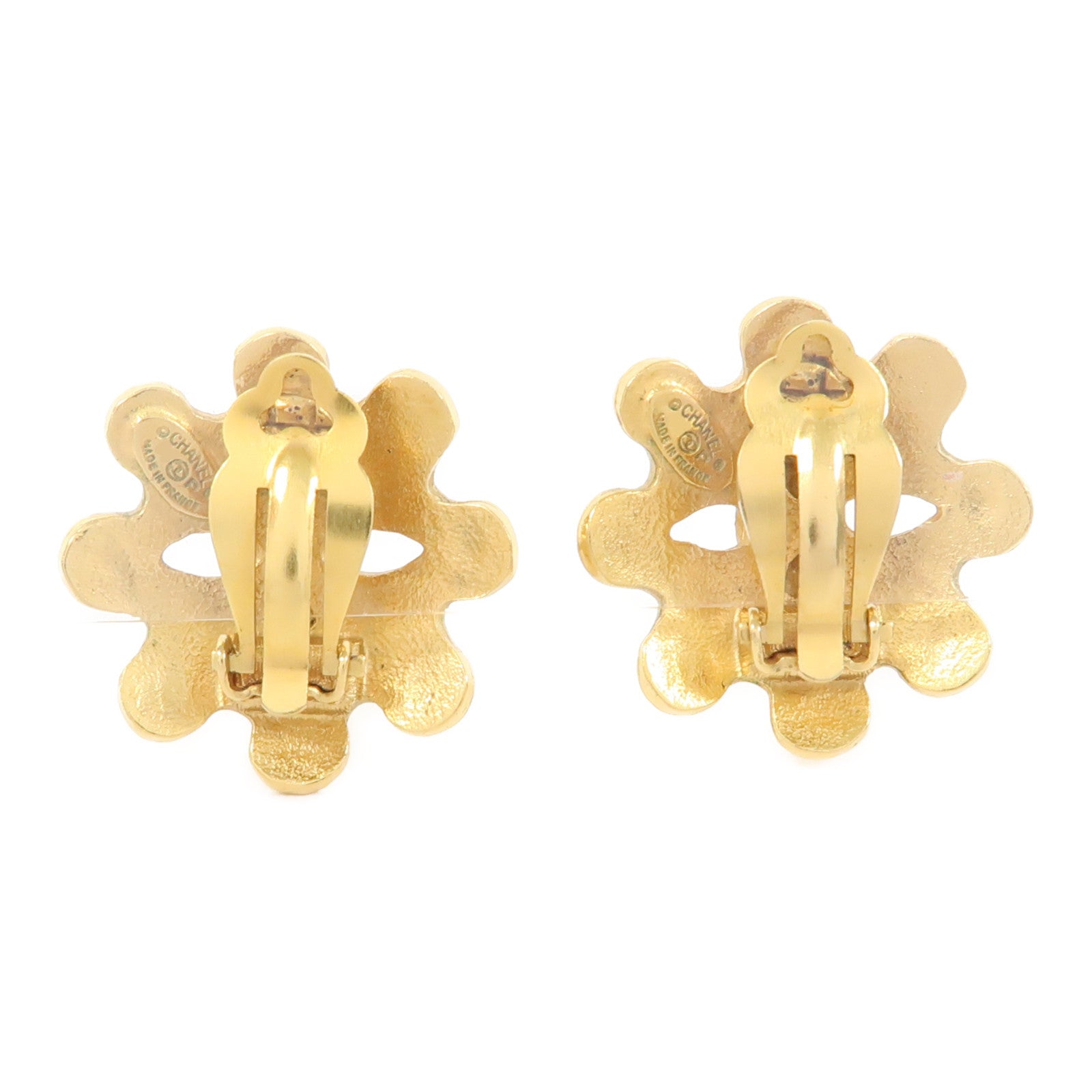 CHANEL 金屬Vintage Earrings耳環金色