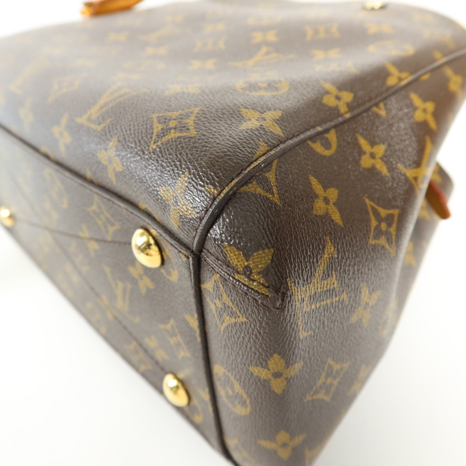 LOUIS VUITTON Monogram Montaigne MM金扣手挽肩背兩用袋