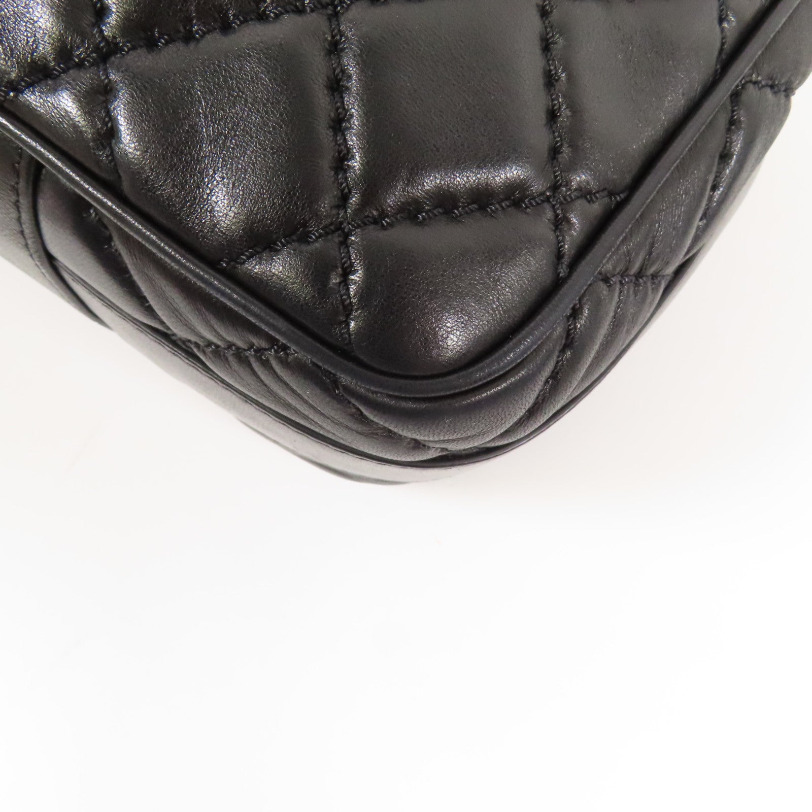 CHANEL 牛皮皮革2 Way Shoulder Bag銀扣手挽肩背兩用袋