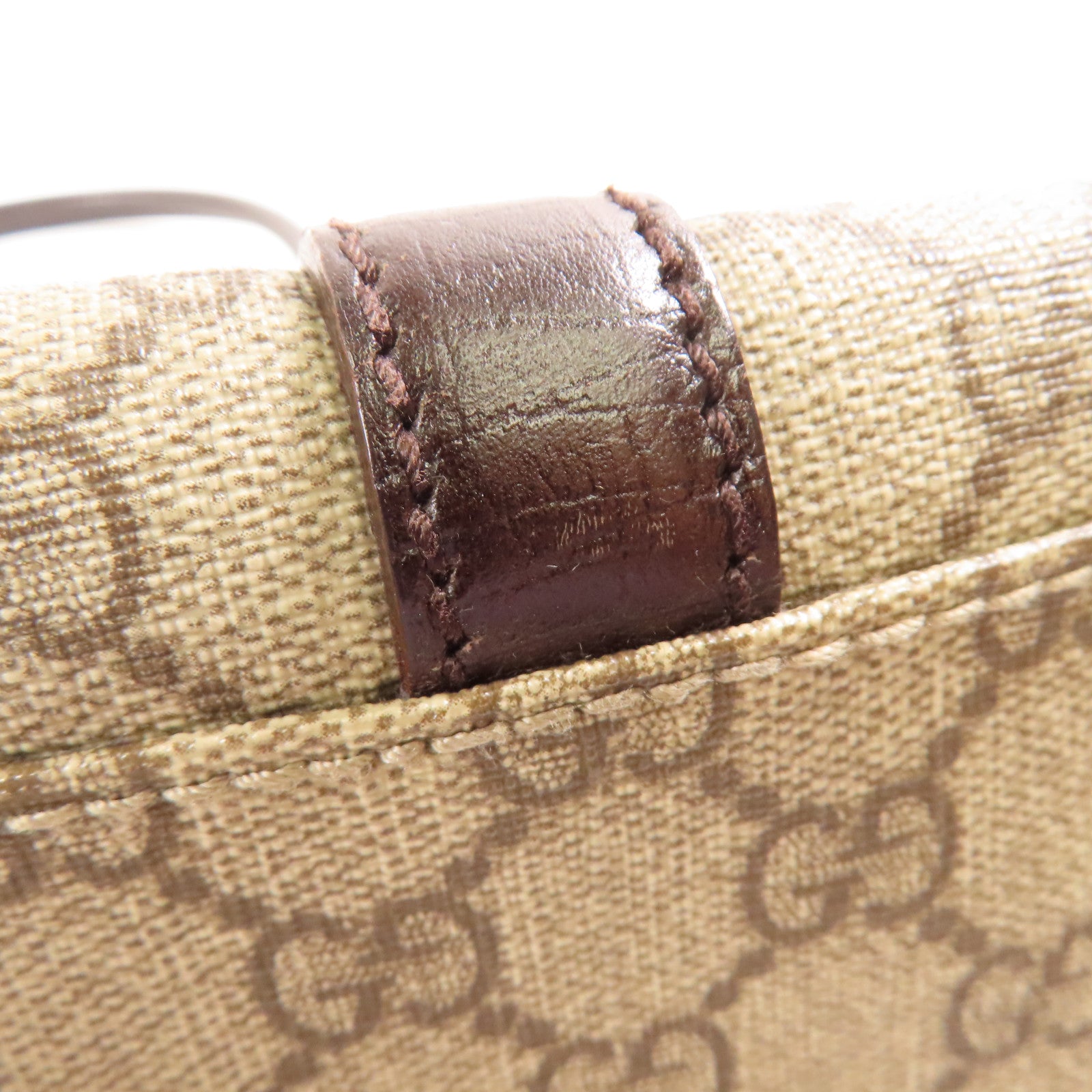 GUCCI 塗層帆布Tote Bag銀扣手挽袋