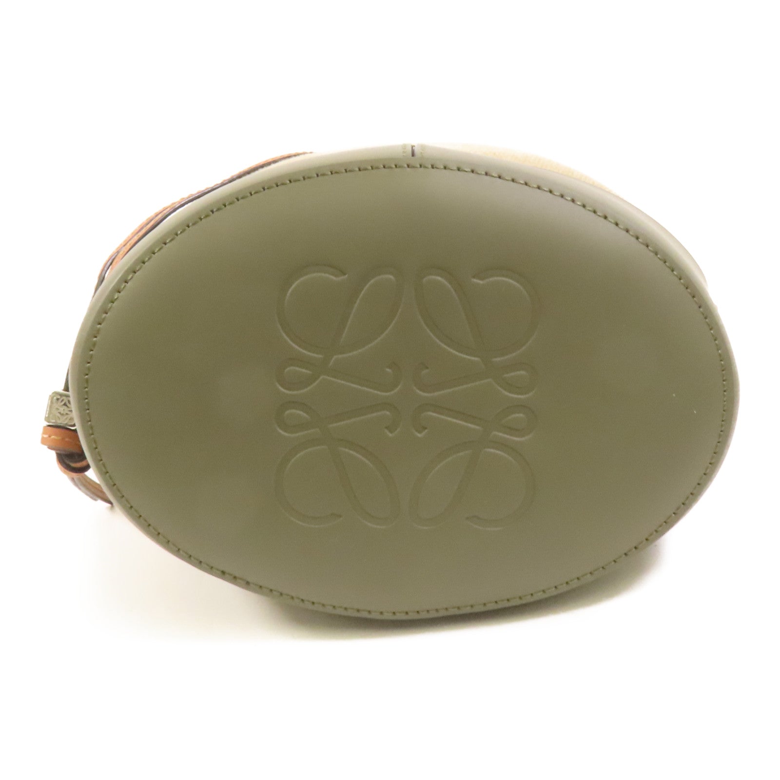 LOEWE 帆布/牛皮皮革Balloon肩背袋