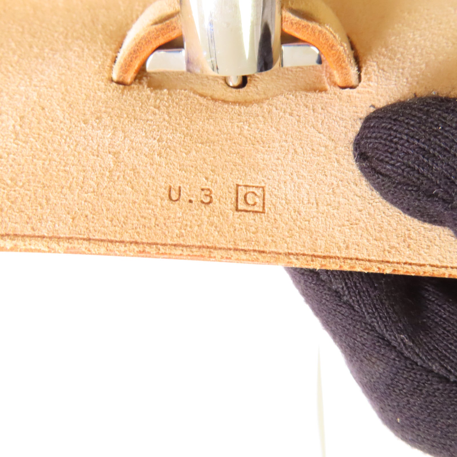 HERMES Toile H Herbag TGM銀扣手挽肩背兩用袋Beige