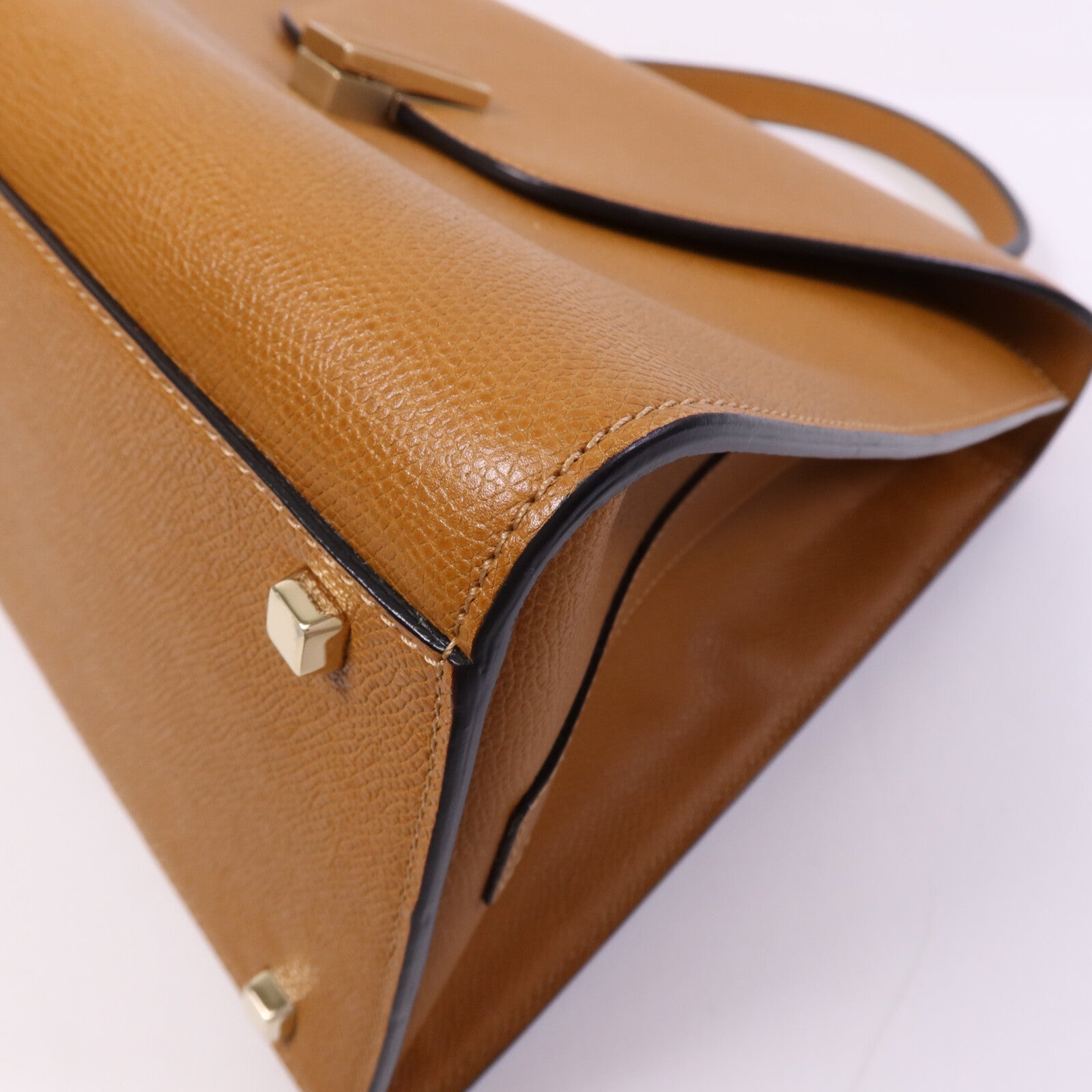 SELECTION 牛皮皮革Iside Top Handle Medium金扣手挽肩背兩用袋