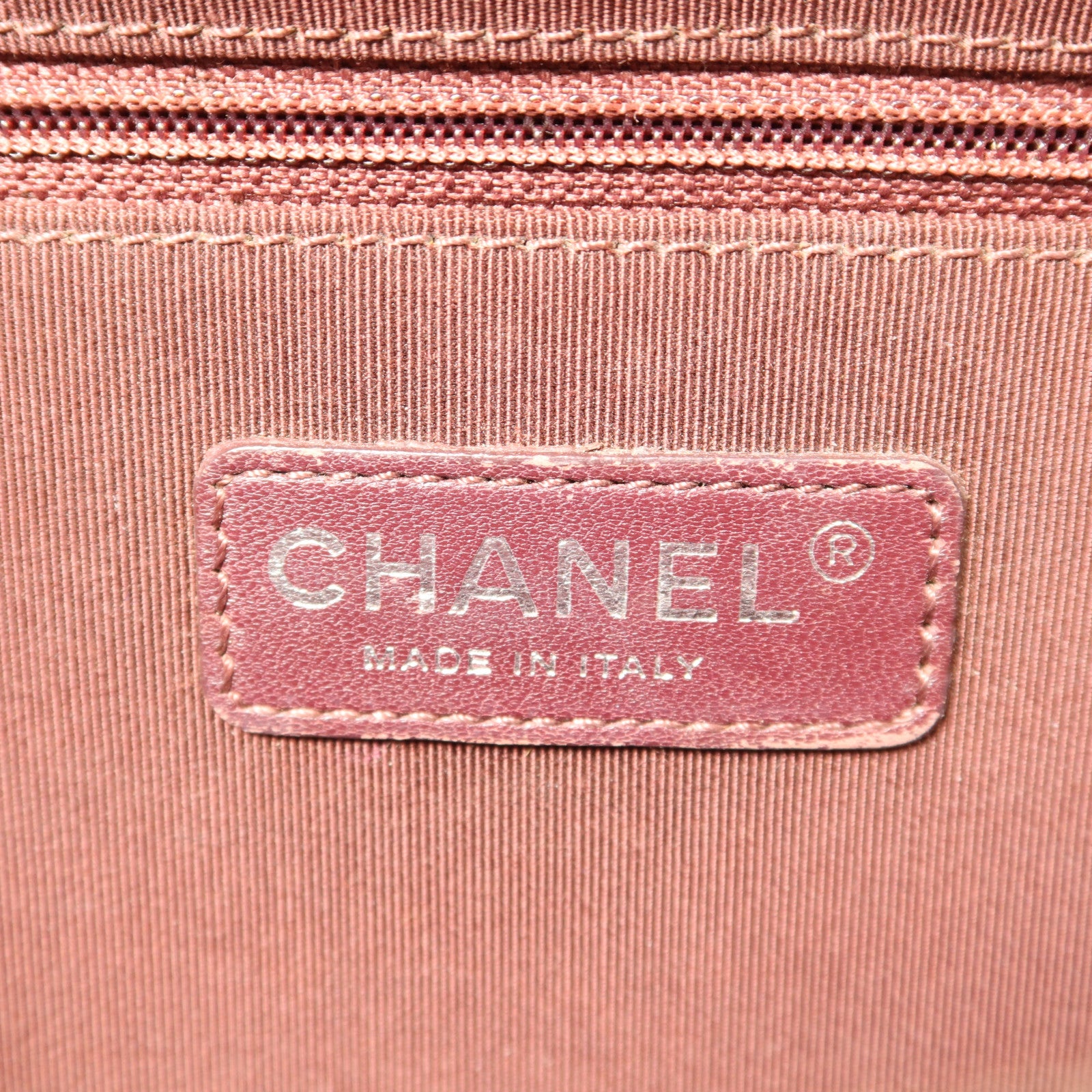 CHANEL 牛皮皮革Chain Shoulder Bag銀扣鏈帶肩背袋