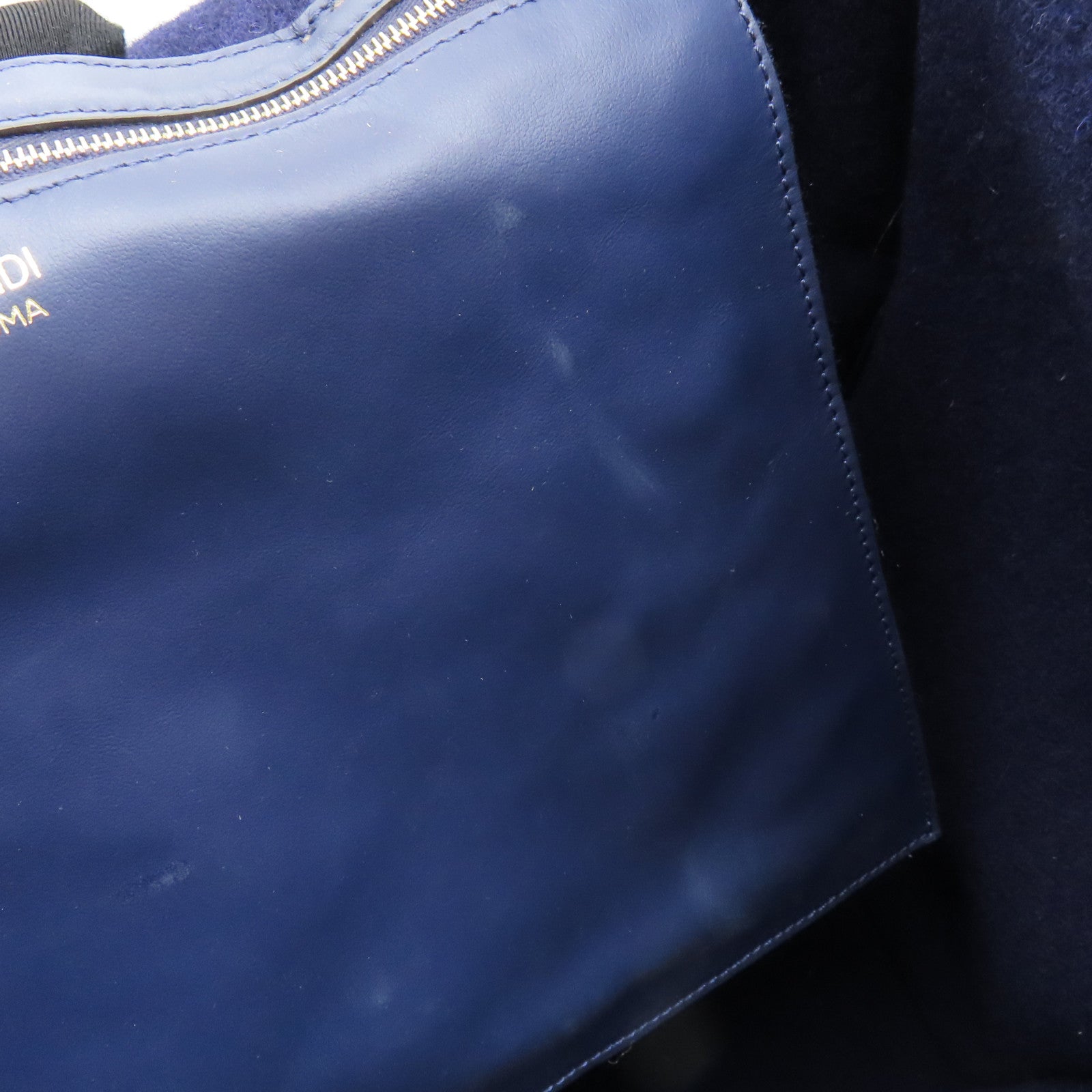 FENDI 塗層帆布Tote Bag金扣手挽袋啡色