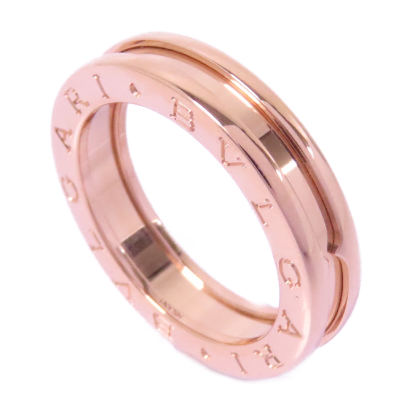 BVLGARI 18K玫瑰金B-zero1pm Ring戒指BLV#54 US#6.75