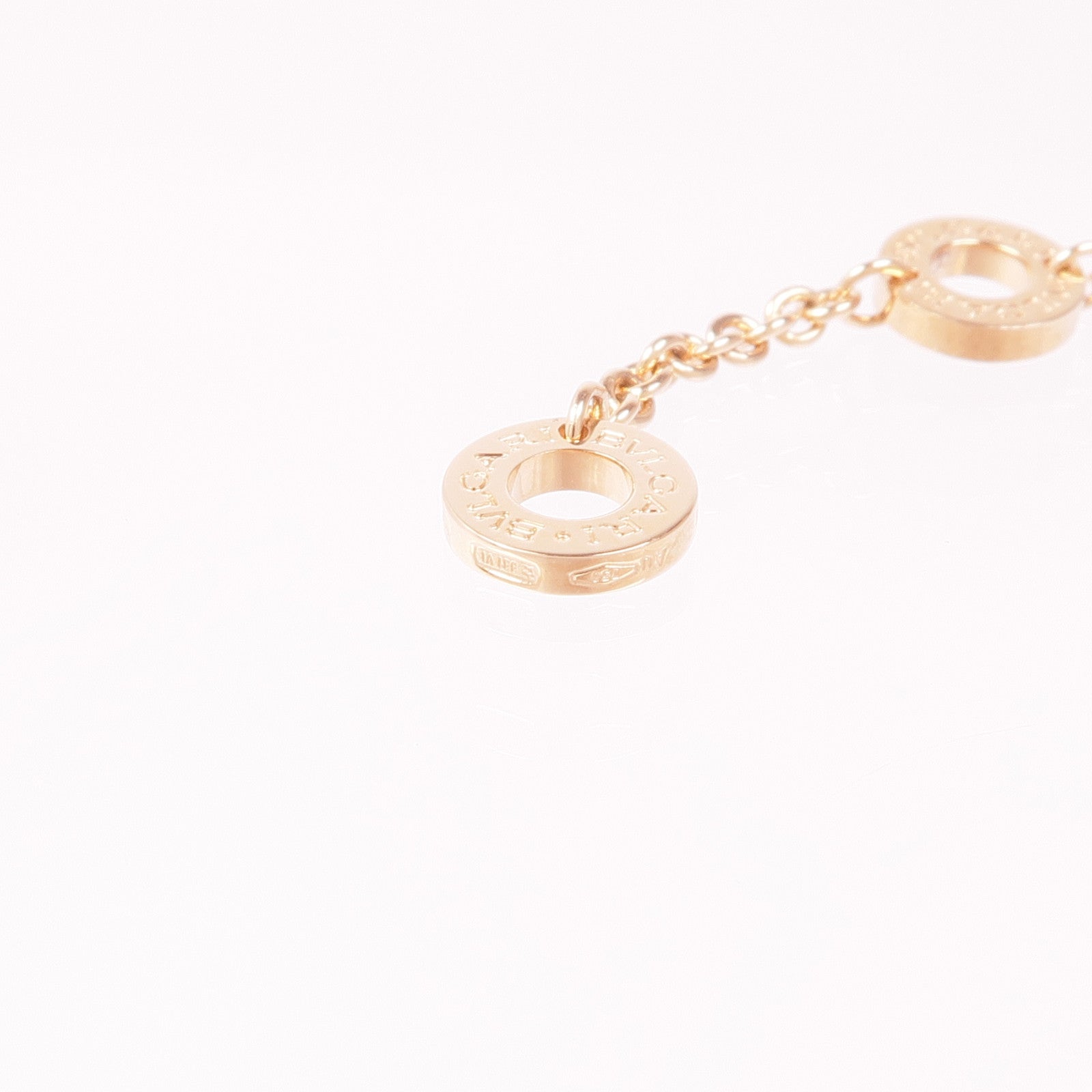 BVLGARI Essential Necklace 360053 Pink Sapphire 18K Pink Gold