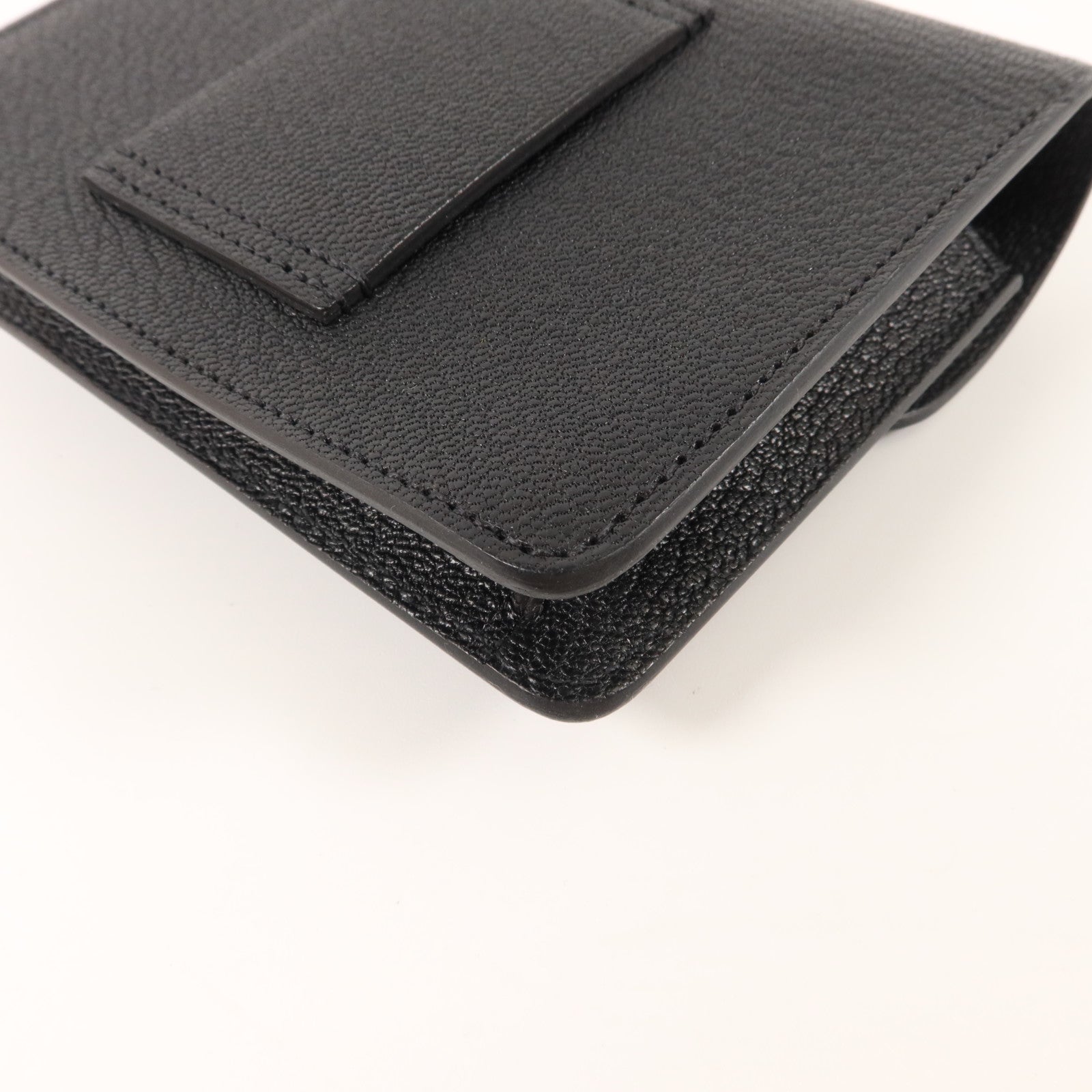 HERMES Chevre皮革Roulis Slim錢包Noir