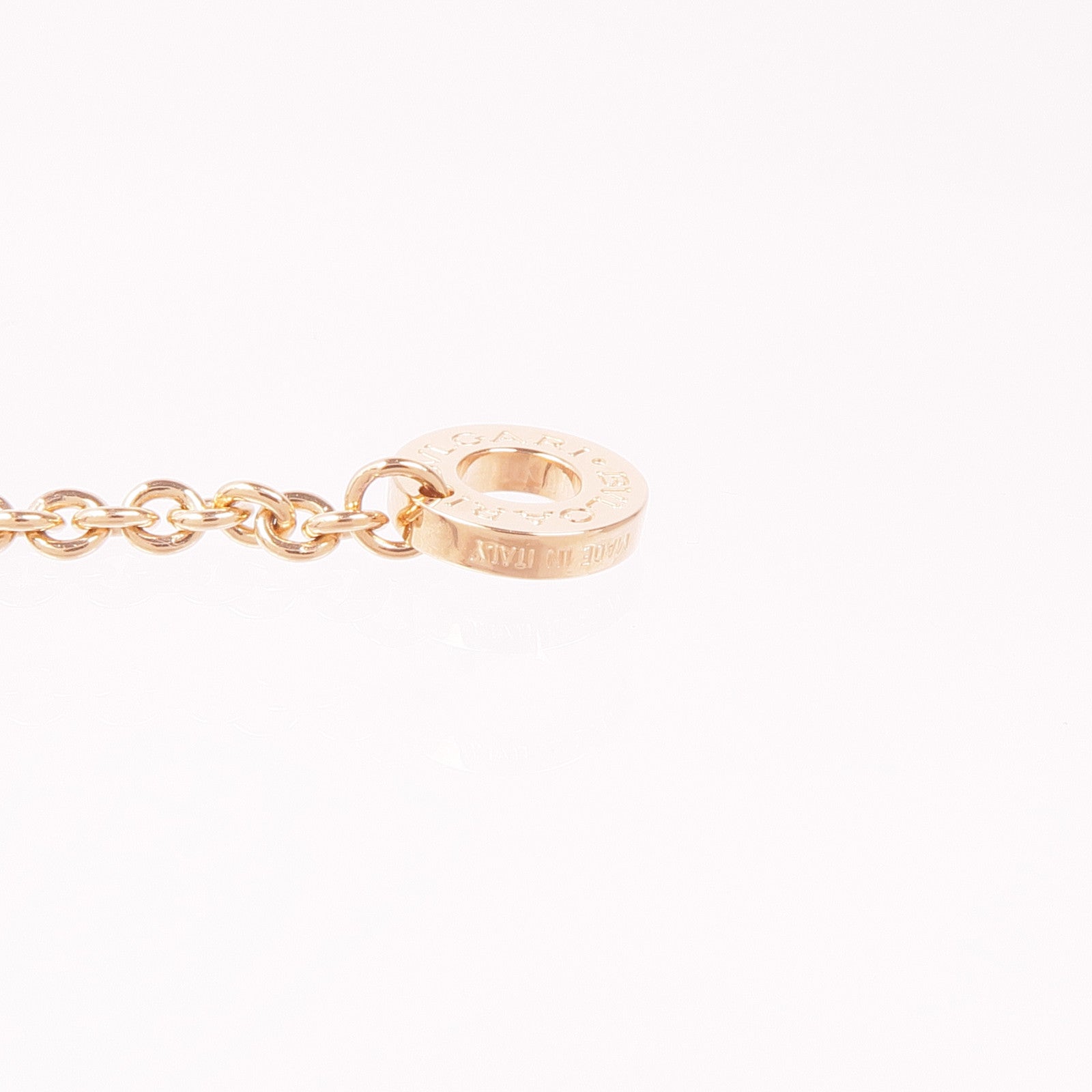 BVLGARI Essential Necklace 360053 Pink Sapphire 18K Pink Gold