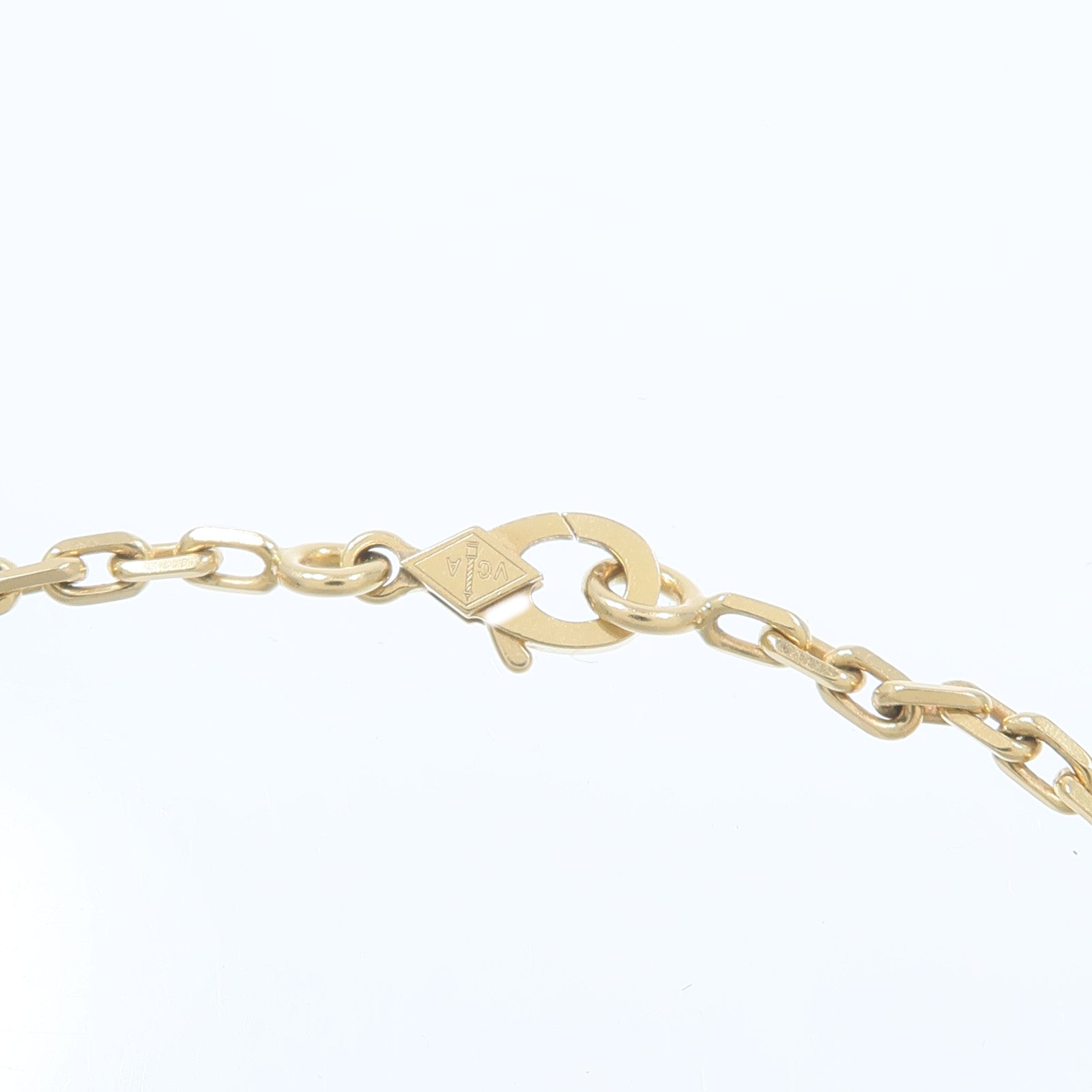 Van Cleef & Arpels 18K黃金Lucky Alhambra 4-Motif Bracelet珍珠母貝/紅玉髓/孔雀石/虎眼石手鏈