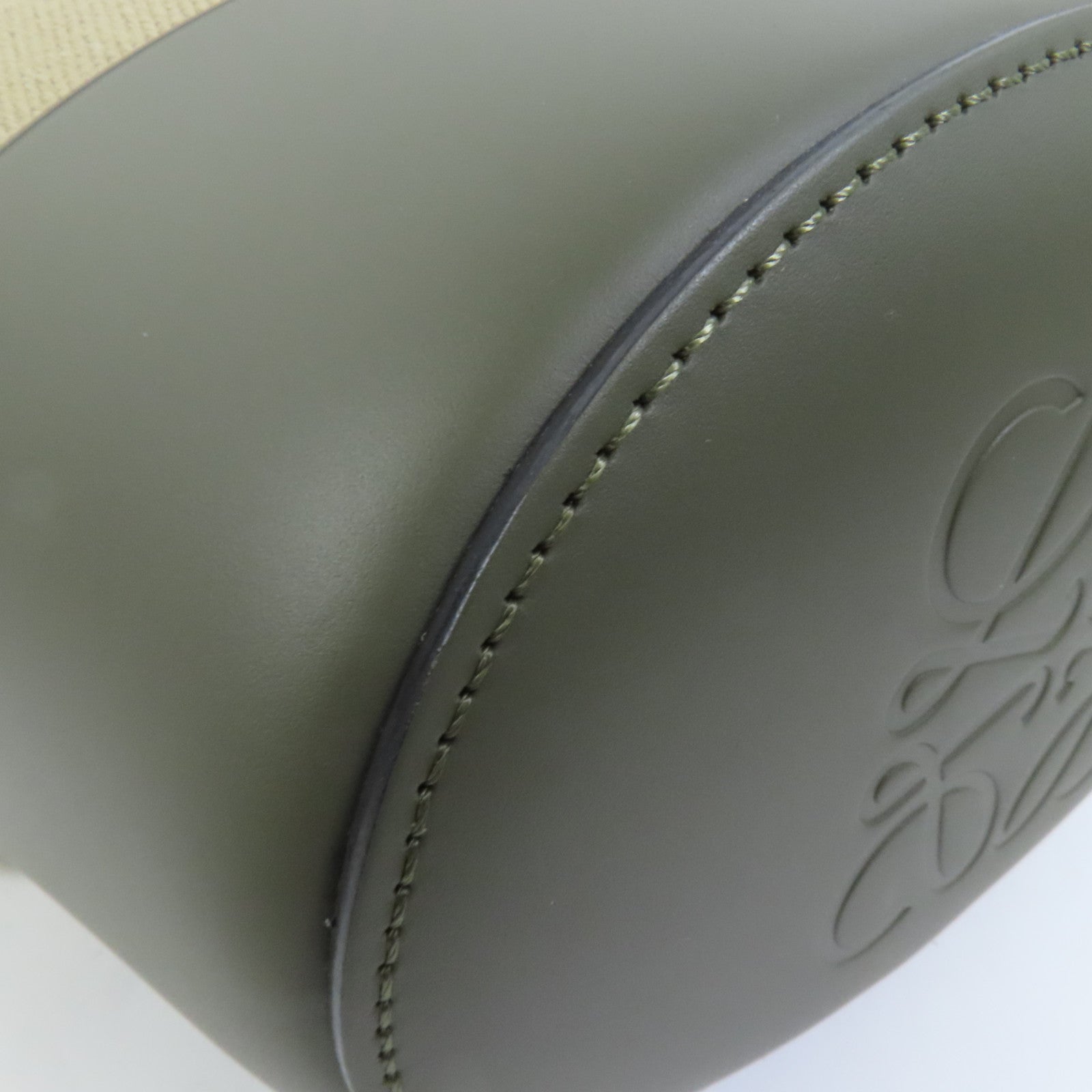 LOEWE 帆布/牛皮皮革Balloon肩背袋