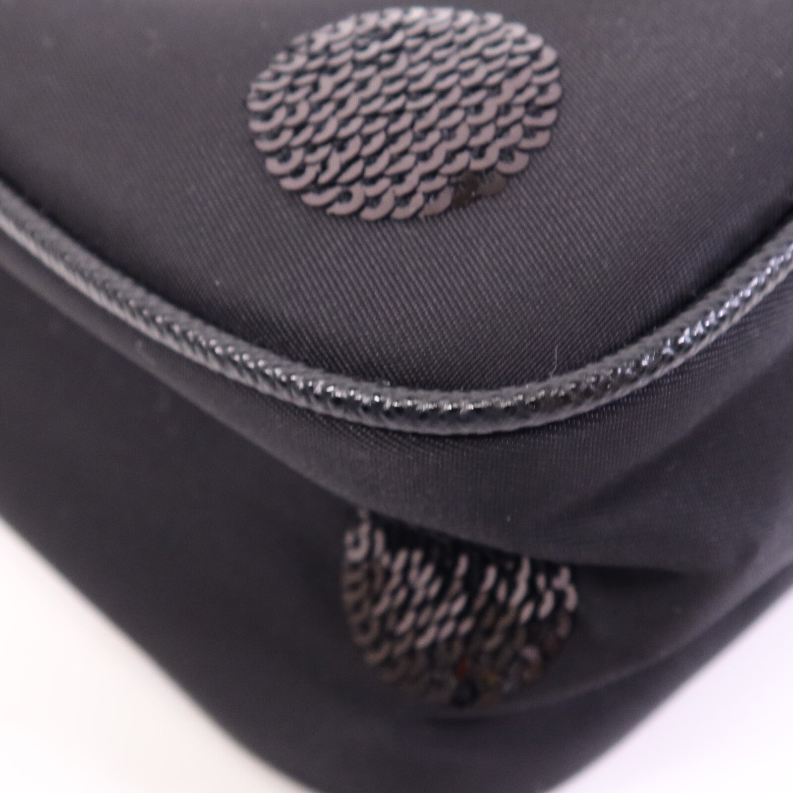 PRADA 【激減優惠】尼龍/珠片Sequin Polka Dot Bag銀扣鏈帶肩背袋