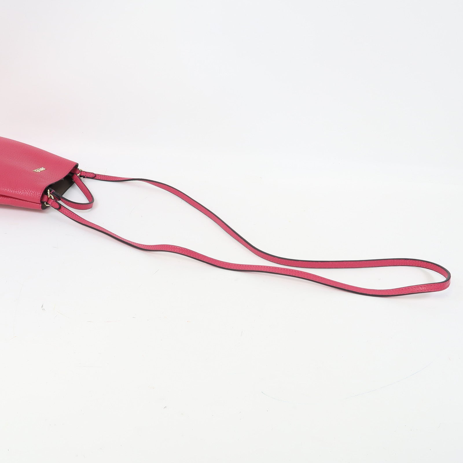 Furla 牛皮皮革Shoulder Bag金扣手挽肩背兩用袋粉紅色