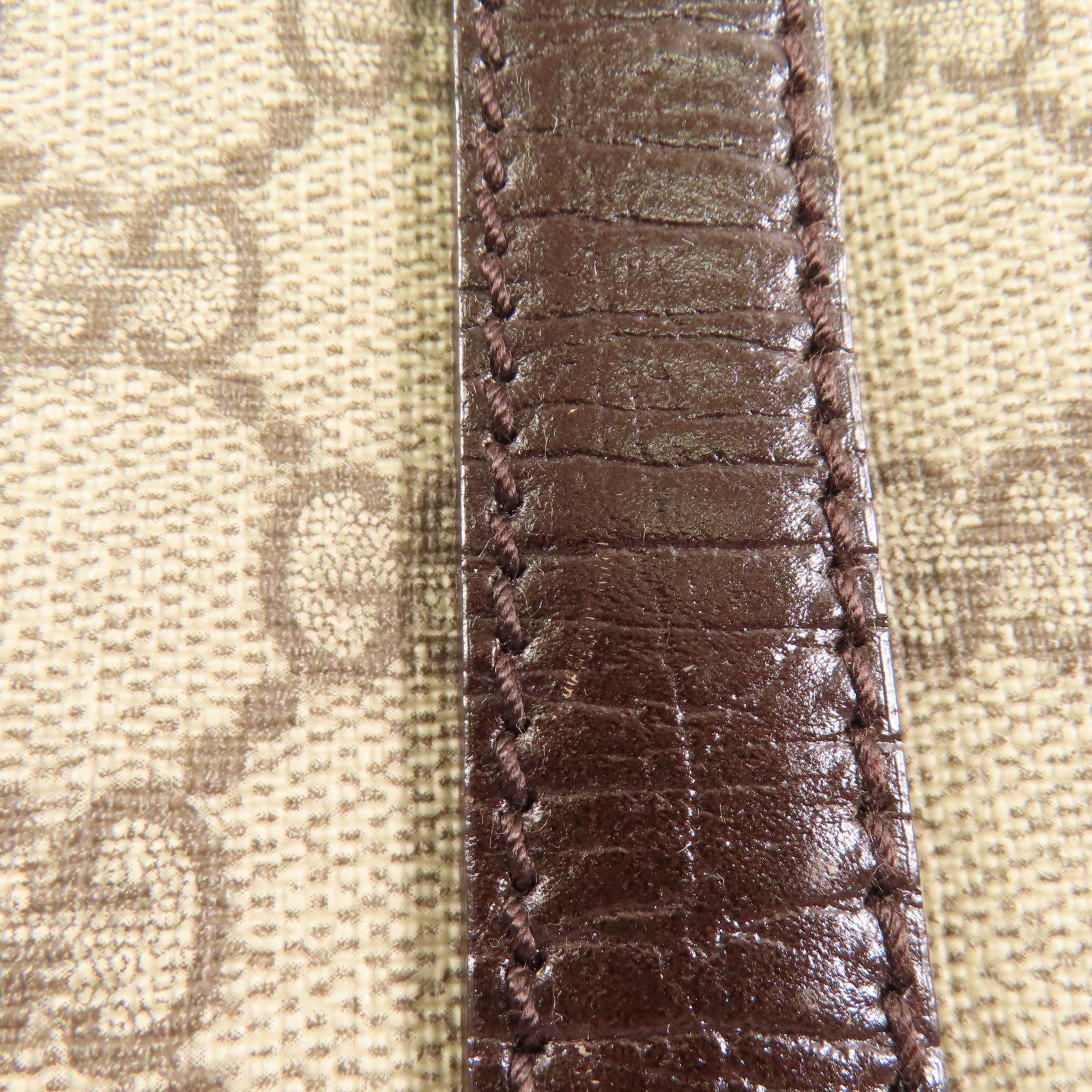 GUCCI 塗層帆布Tote Bag銀扣手挽袋