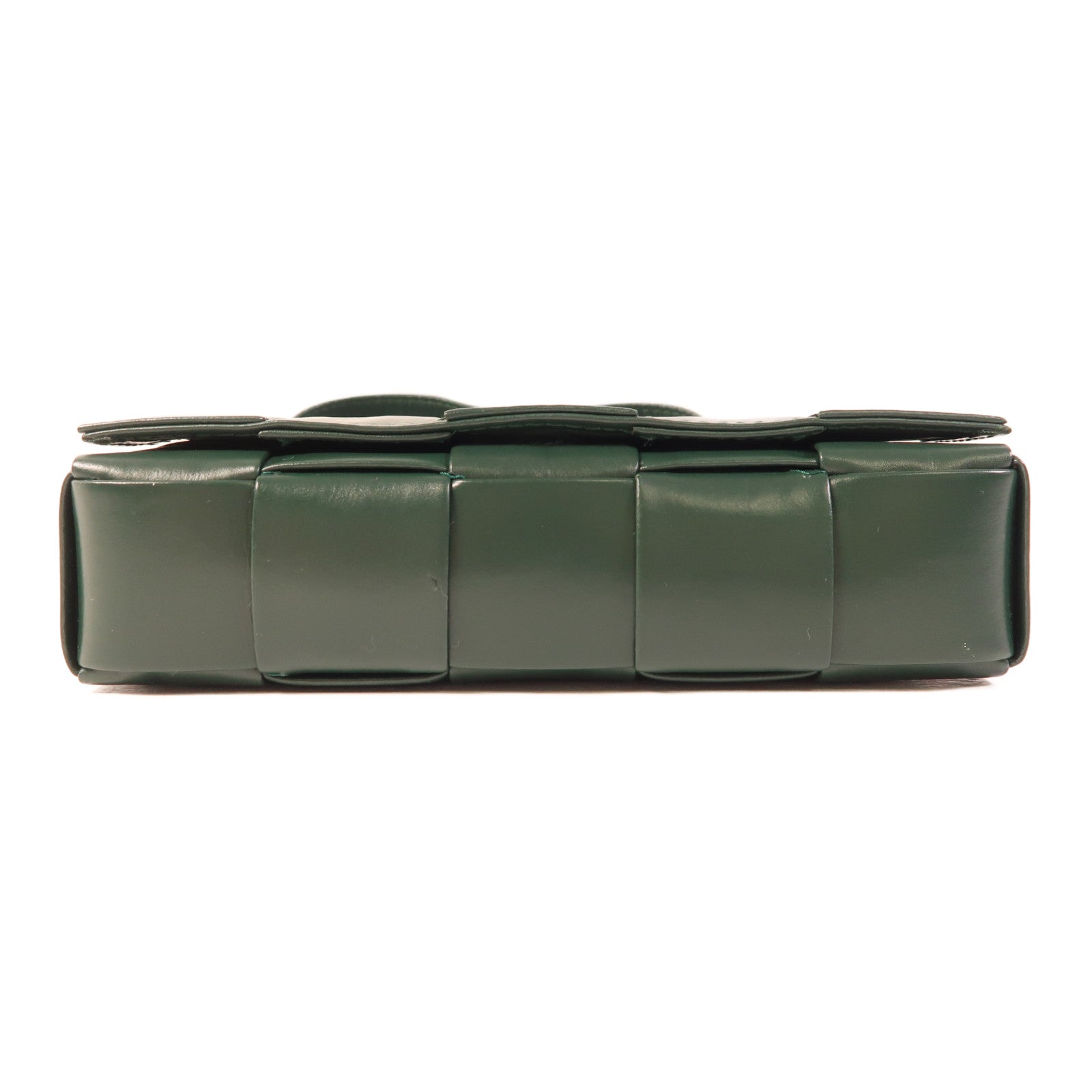 BOTTEGA VENETA 皮革Cassette銀扣肩背袋