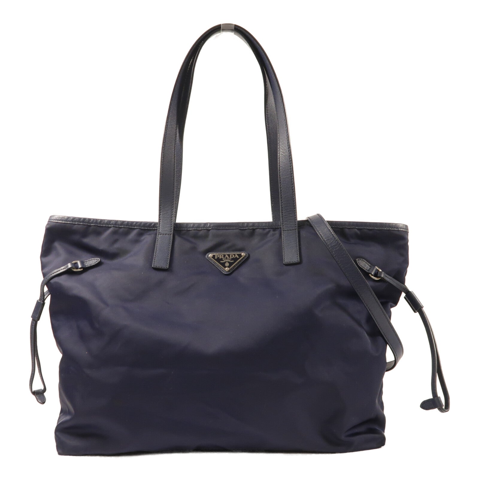 PRADA 尼龍Shoulder Bag銀扣手挽肩背兩用袋