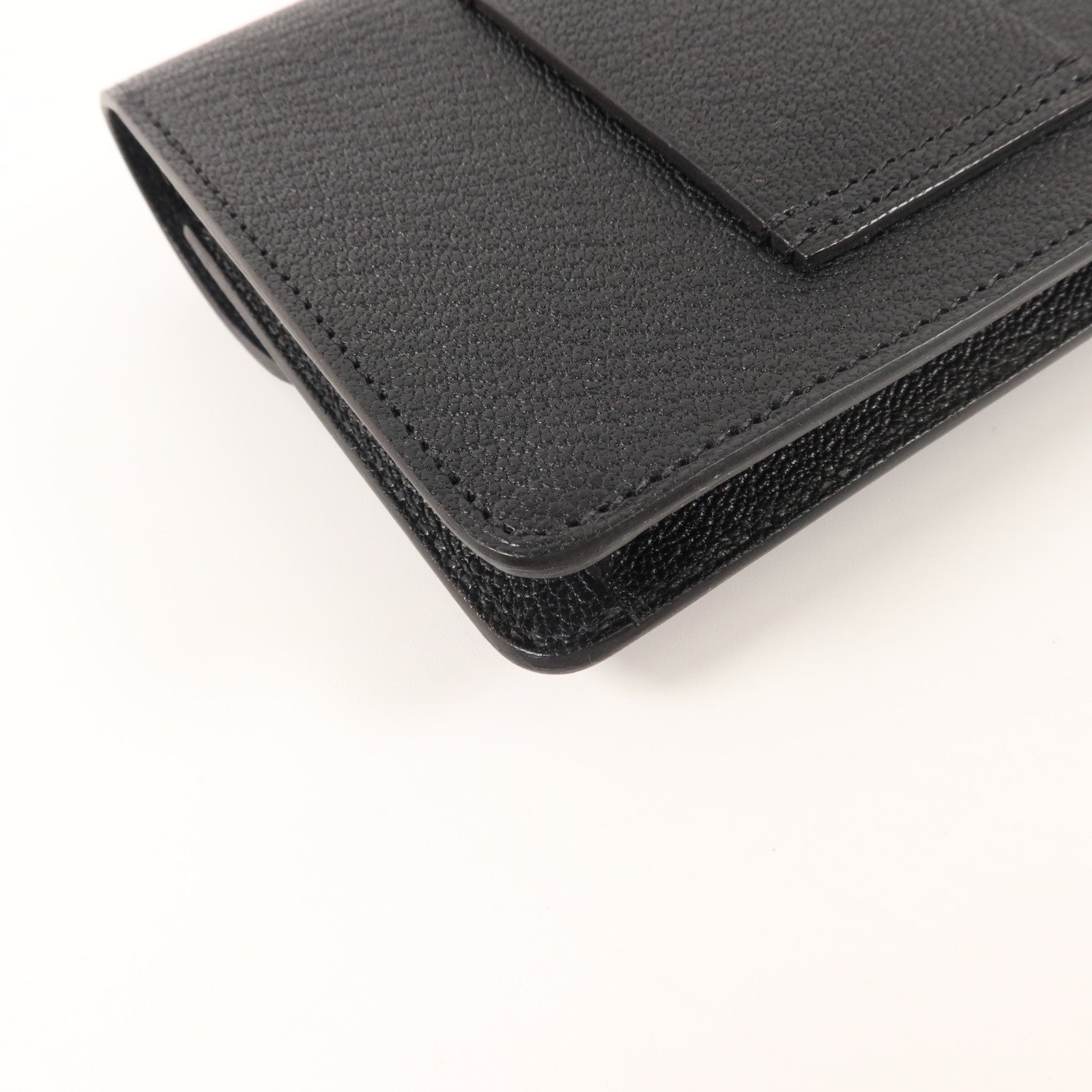 HERMES Chevre皮革Roulis Slim錢包Noir