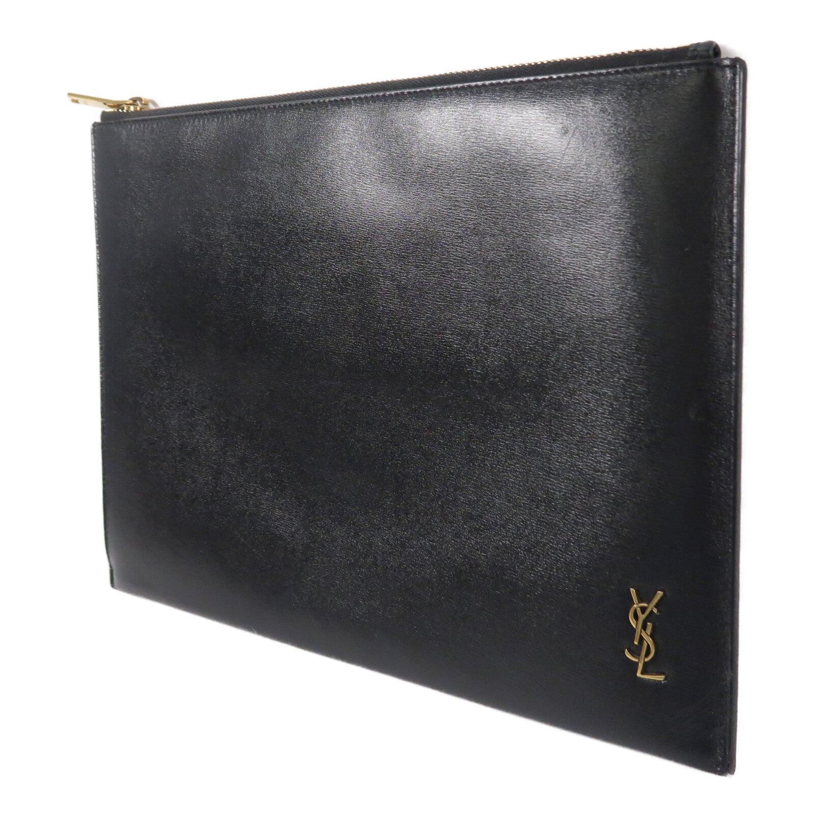 SAINT LAURENT 牛皮皮革Monogram Pouch手拿包