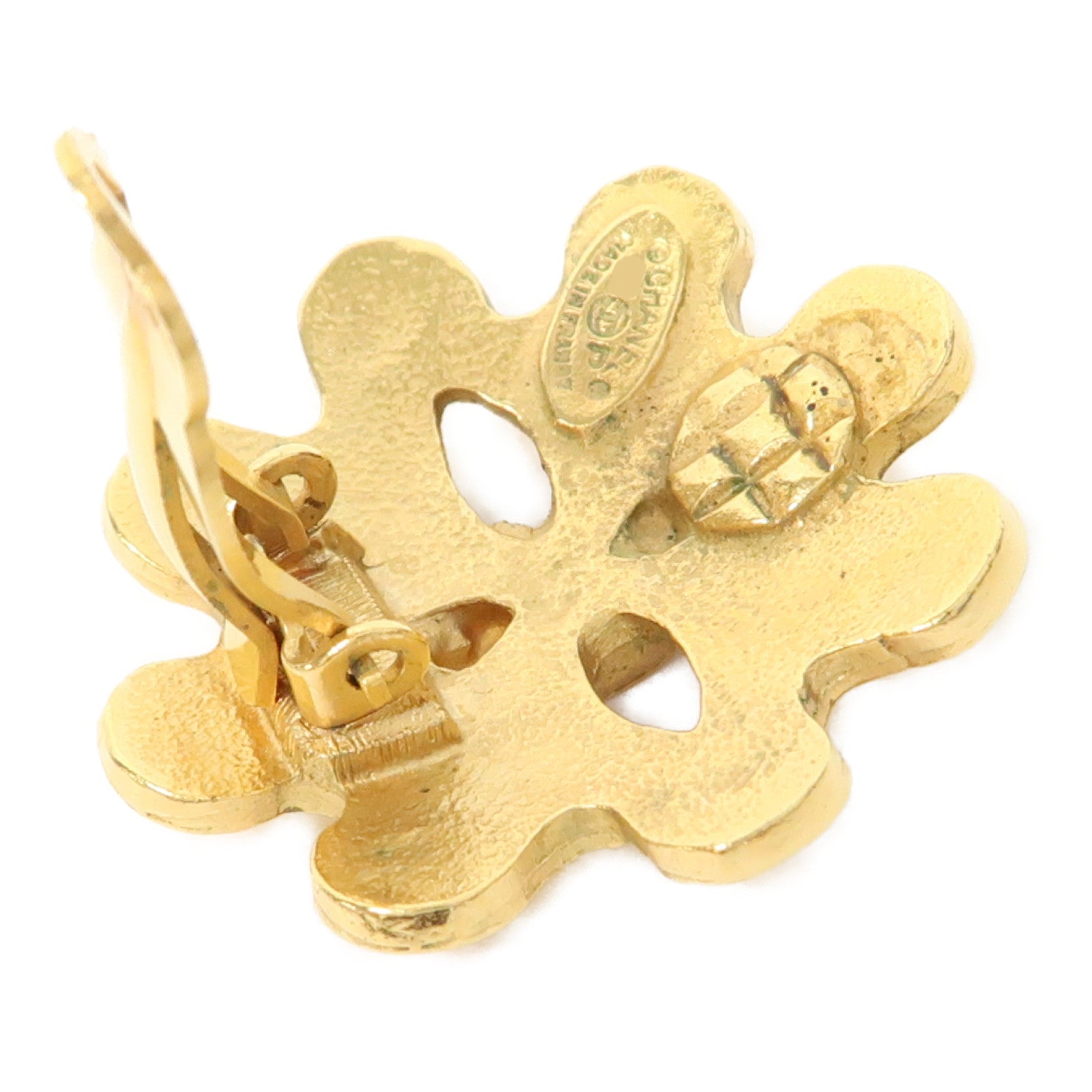 CHANEL 金屬Vintage Earrings耳環金色
