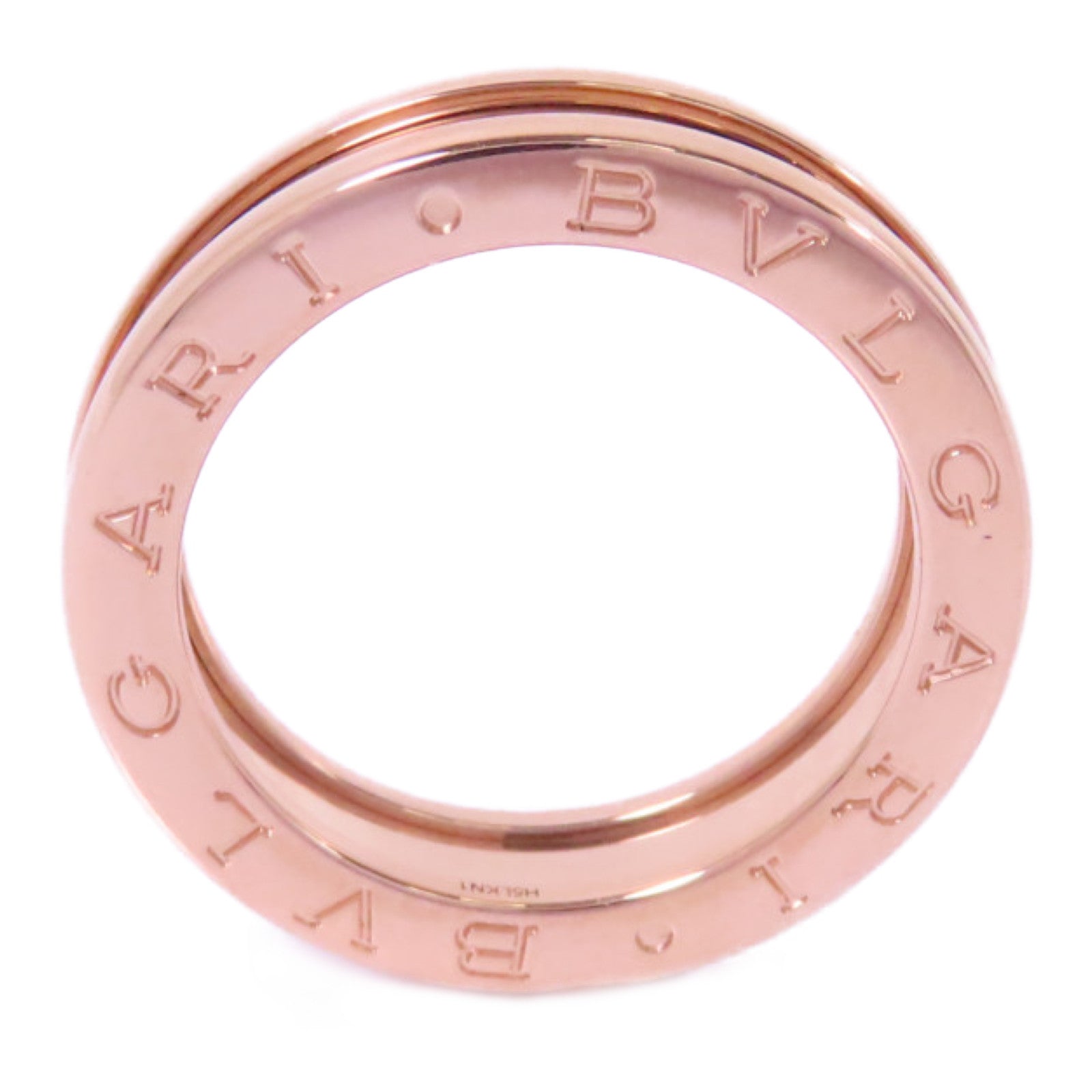 BVLGARI 18K玫瑰金B-zero1pm Ring戒指BLV#54 US#6.75