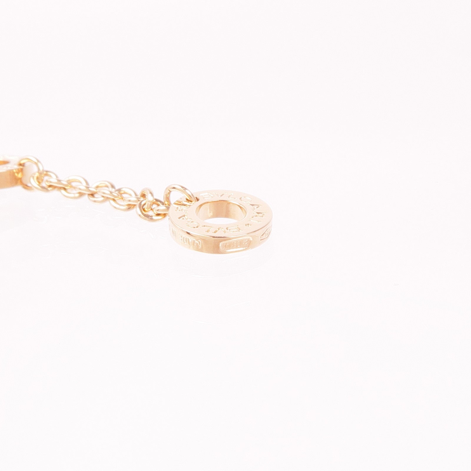 BVLGARI Essential Necklace 360053 Pink Sapphire 18K Pink Gold