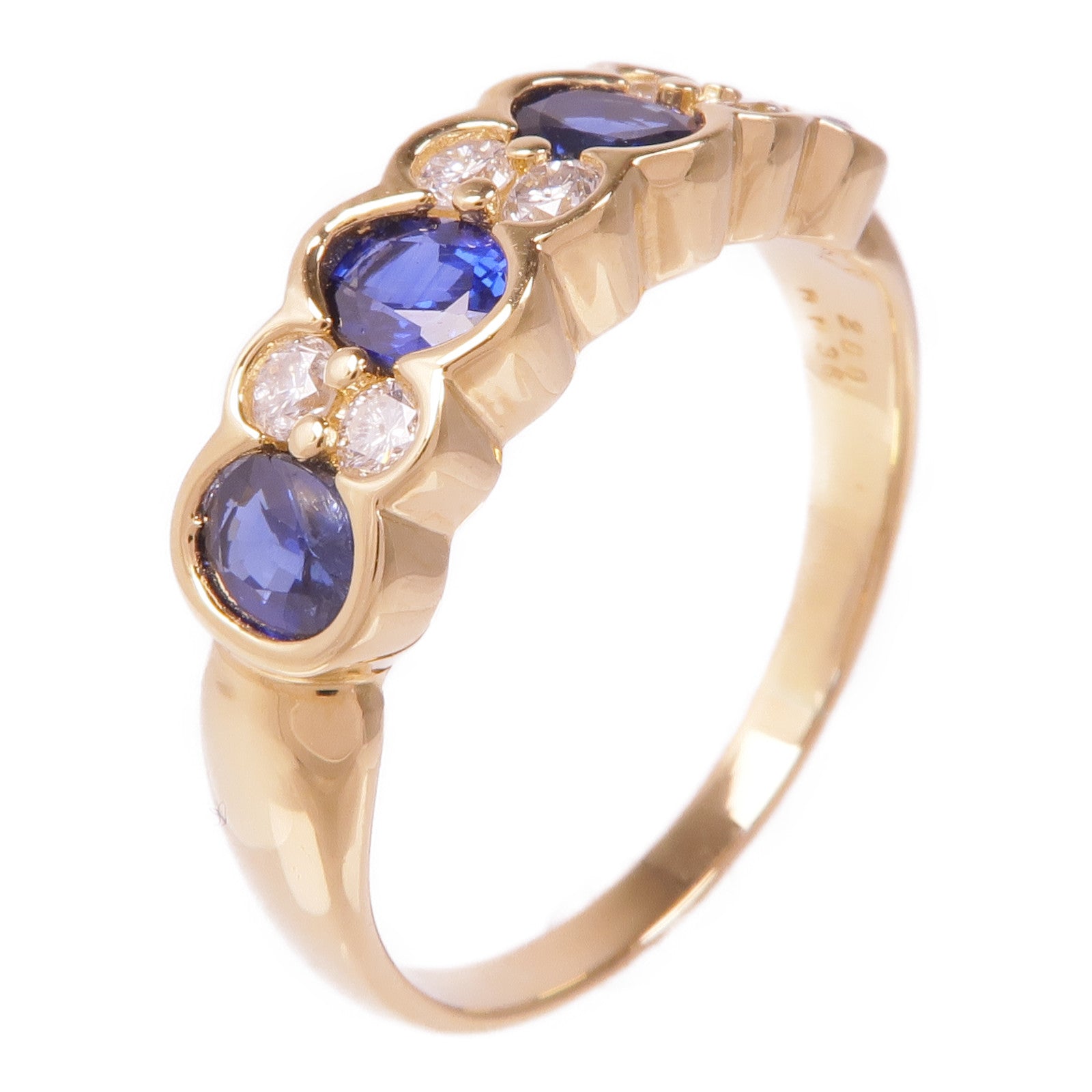 JEWELRY 18K黃金Sapphire Ring戒指US#11.25
