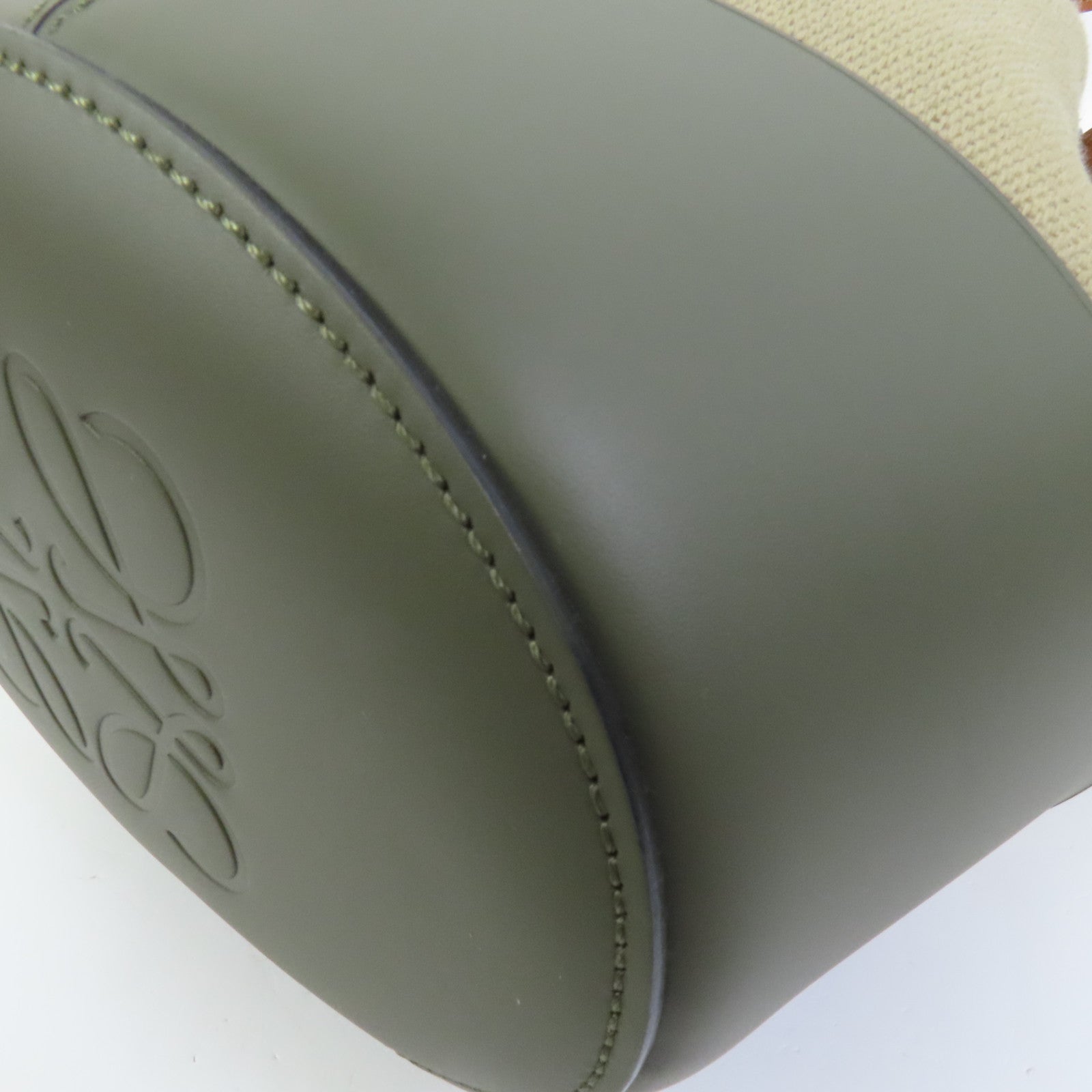 LOEWE 帆布/牛皮皮革Balloon肩背袋