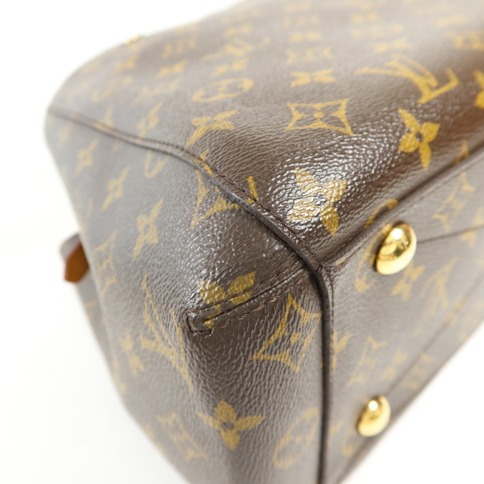 LOUIS VUITTON Monogram Montaigne MM金扣手挽肩背兩用袋