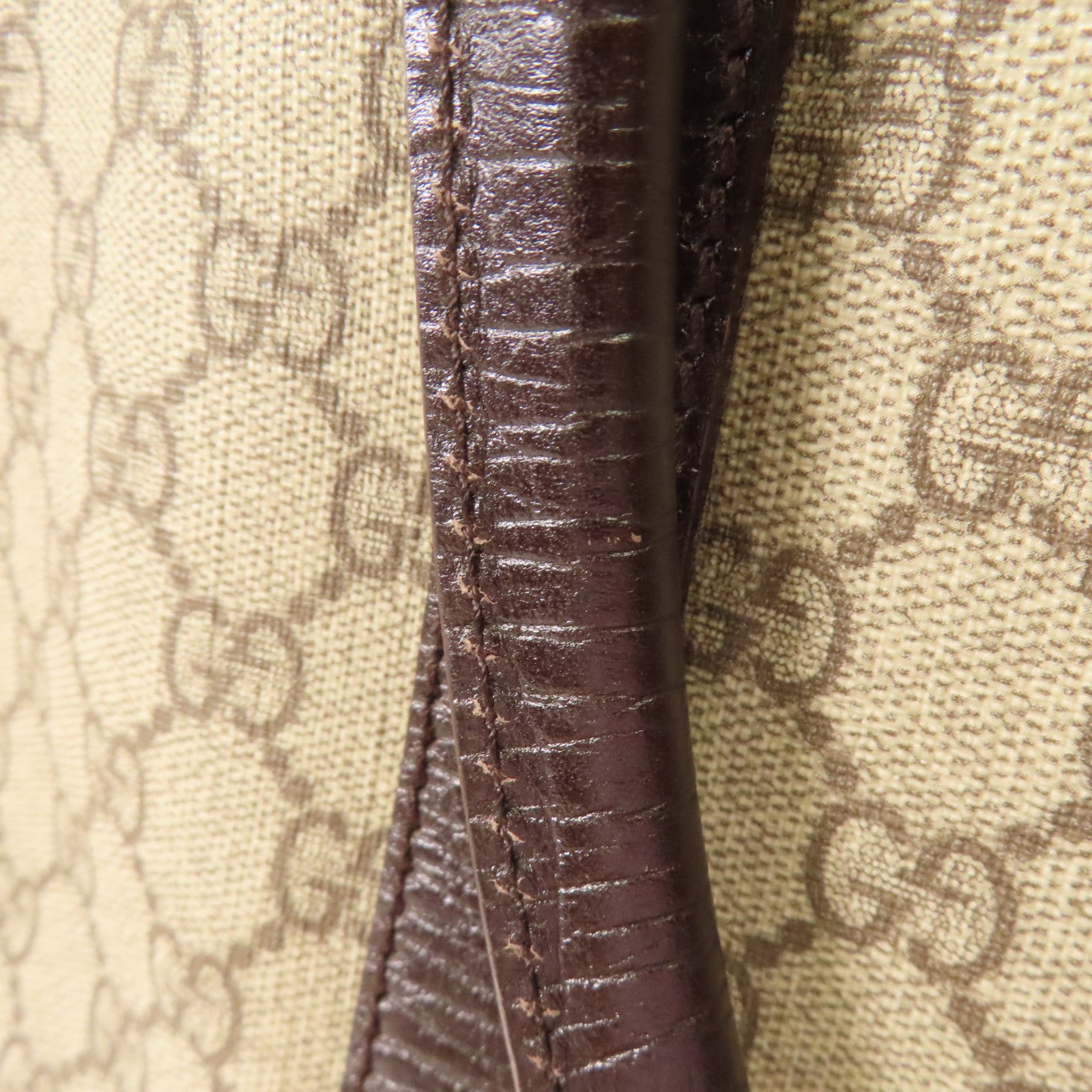 GUCCI 塗層帆布Tote Bag銀扣手挽袋