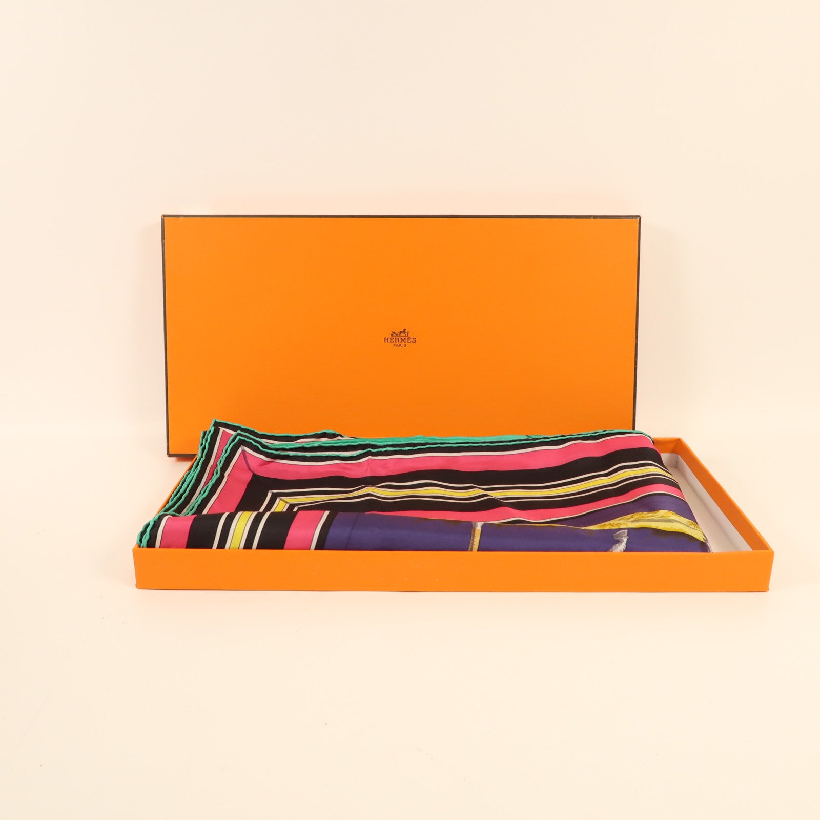 HERMES 絲質Scarf 140X140絲巾