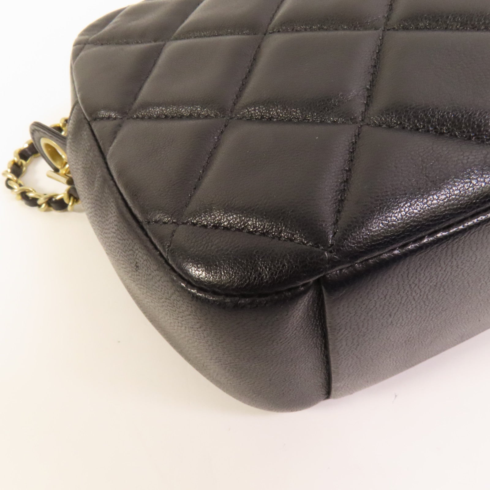 CHANEL 羊皮皮革Camera Bag金扣肩背袋