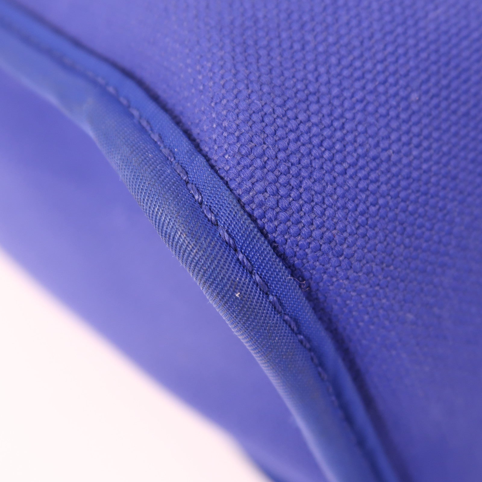 HERMES 【激減優惠】帆布Herbag PM銀扣手挽肩背兩用袋Bleu Electrique