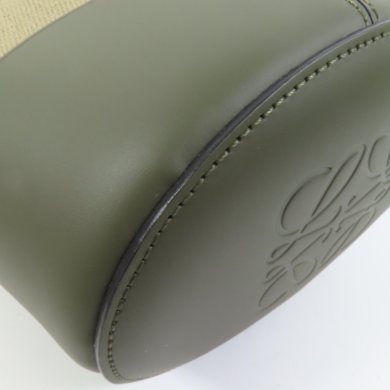 LOEWE 帆布/牛皮皮革Balloon肩背袋