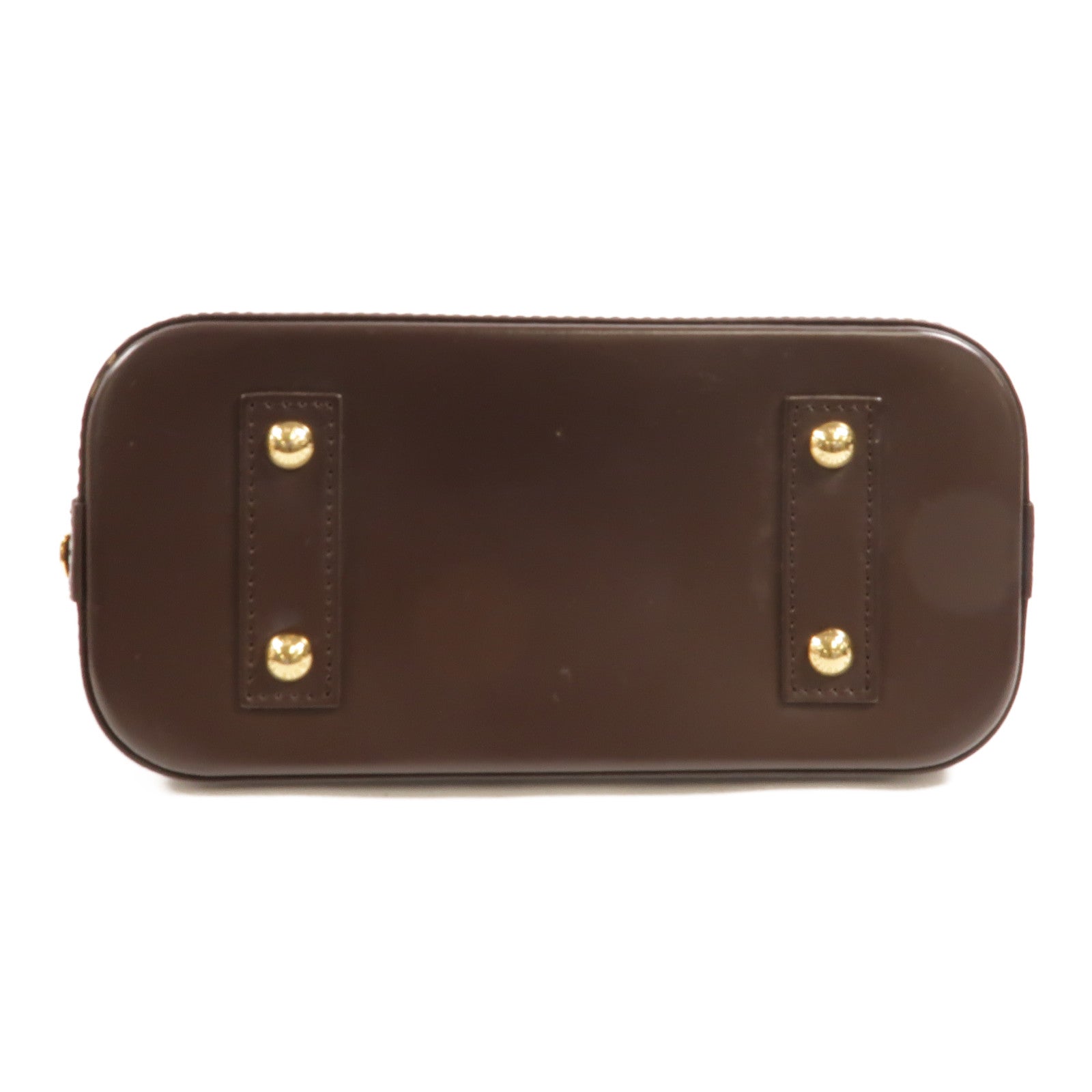 LOUIS VUITTON Damier Alma BB金扣手挽肩背兩用袋棕色