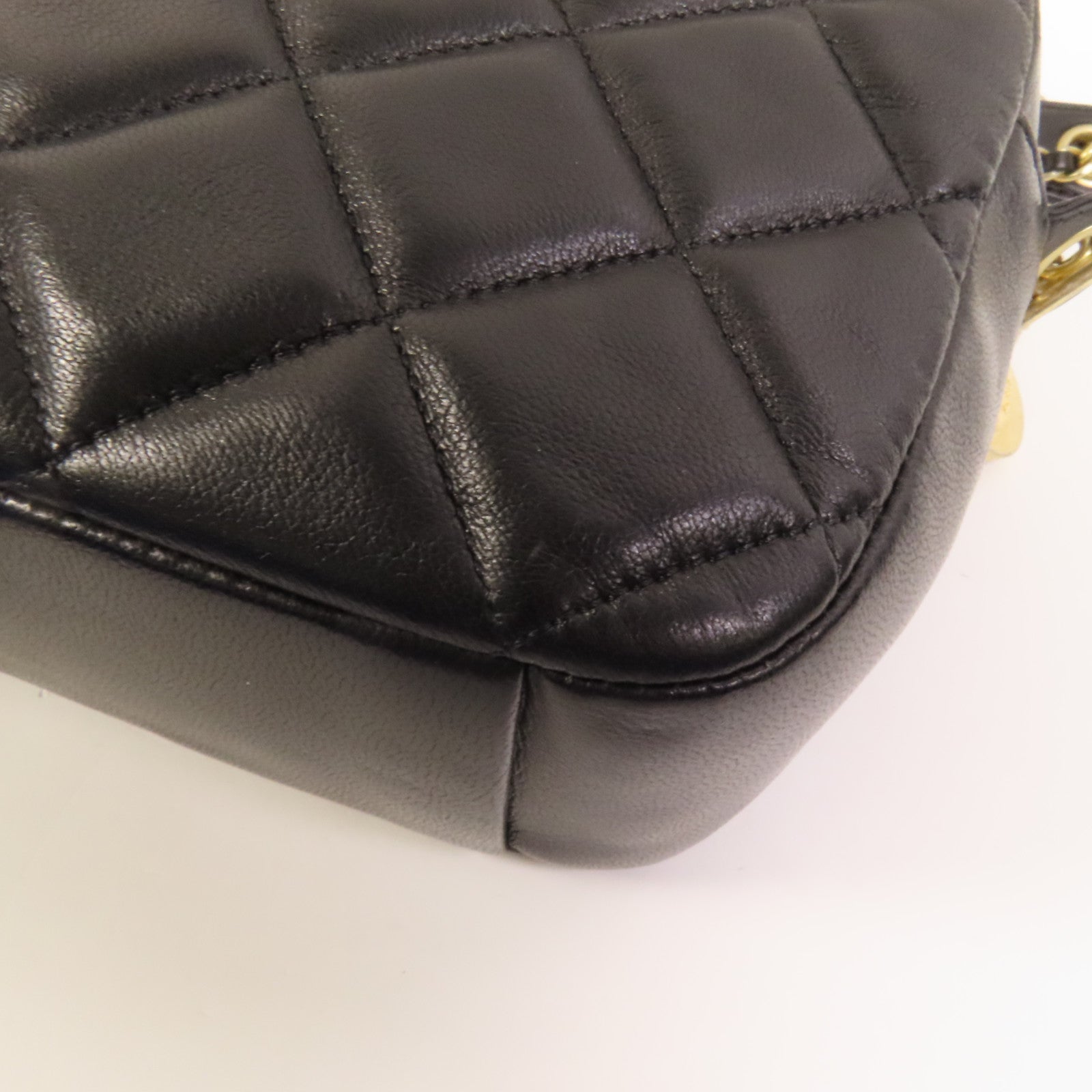 CHANEL 羊皮皮革Camera Bag金扣肩背袋