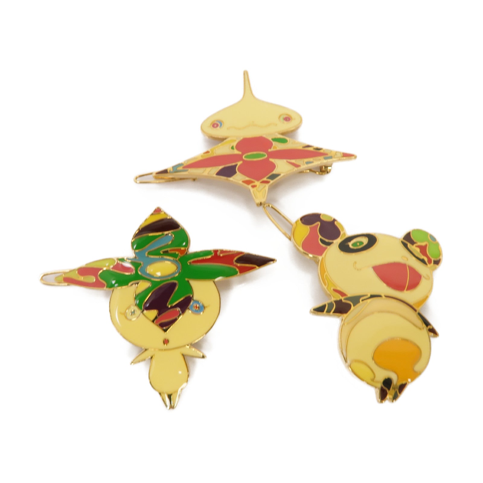 LOUIS VUITTON 【激減優惠】金屬Takashi Murakami Hair Pin Set髮夾套裝彩色