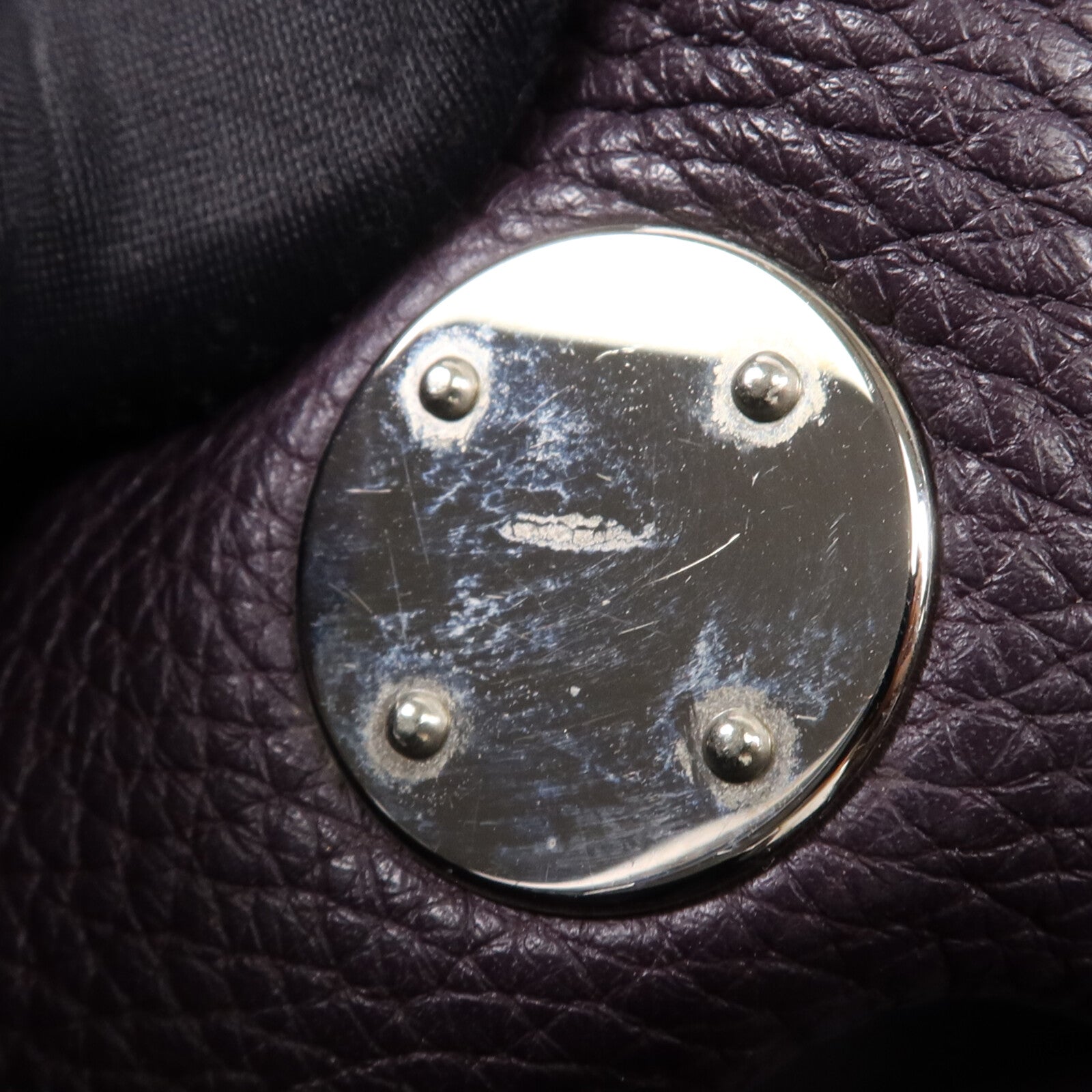 HERMES Clemence皮革Lindy 30銀扣手挽肩背兩用袋Raisin